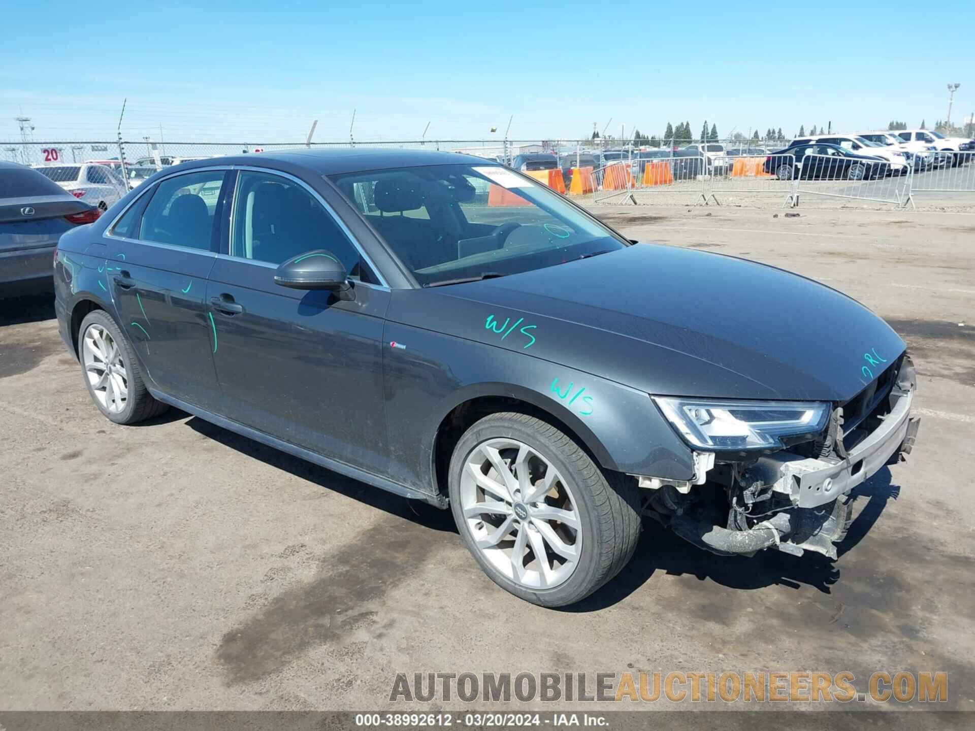 WAUENAF47KN015489 AUDI A4 2019