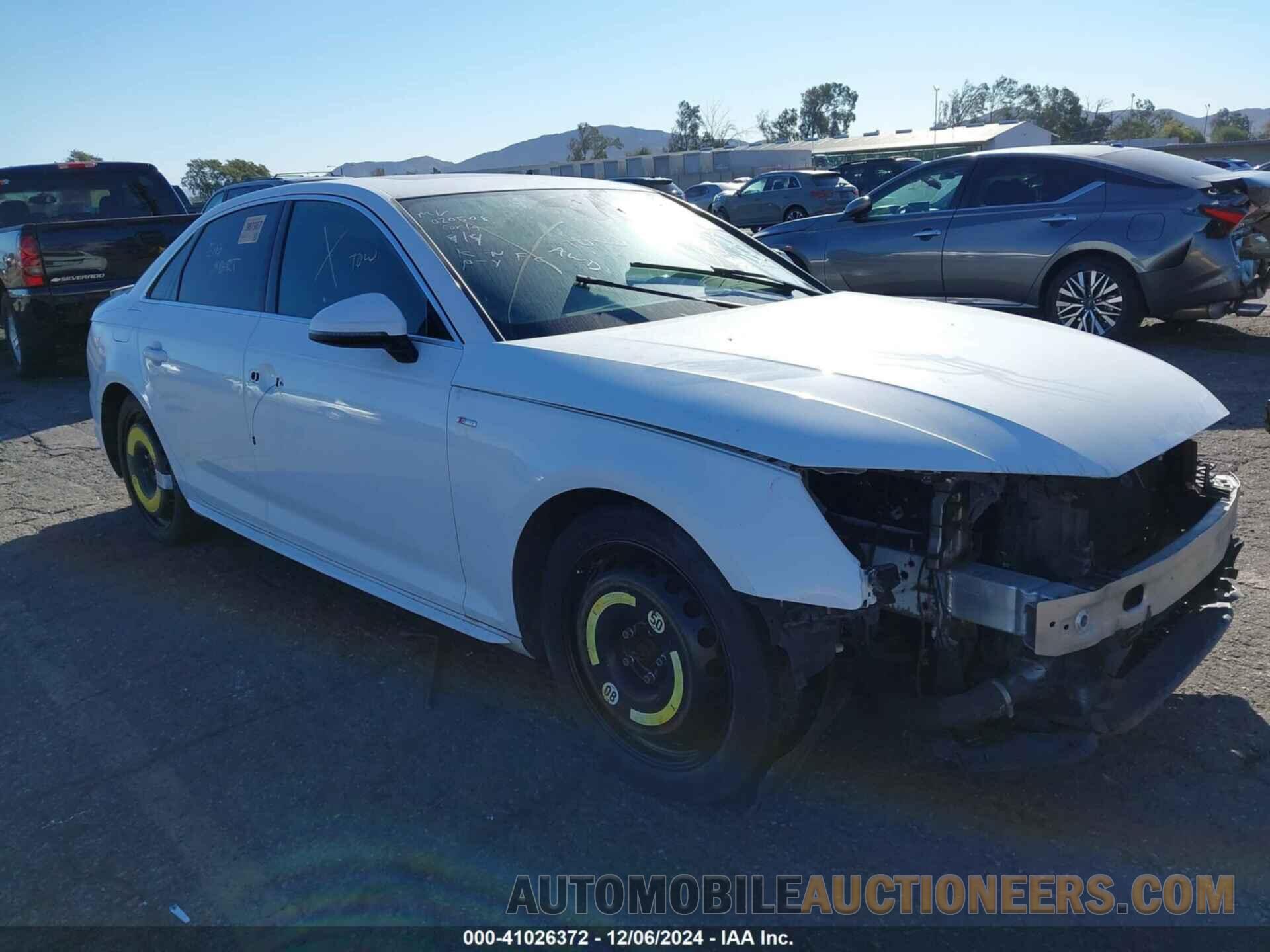 WAUENAF49HN020508 AUDI A4 2017