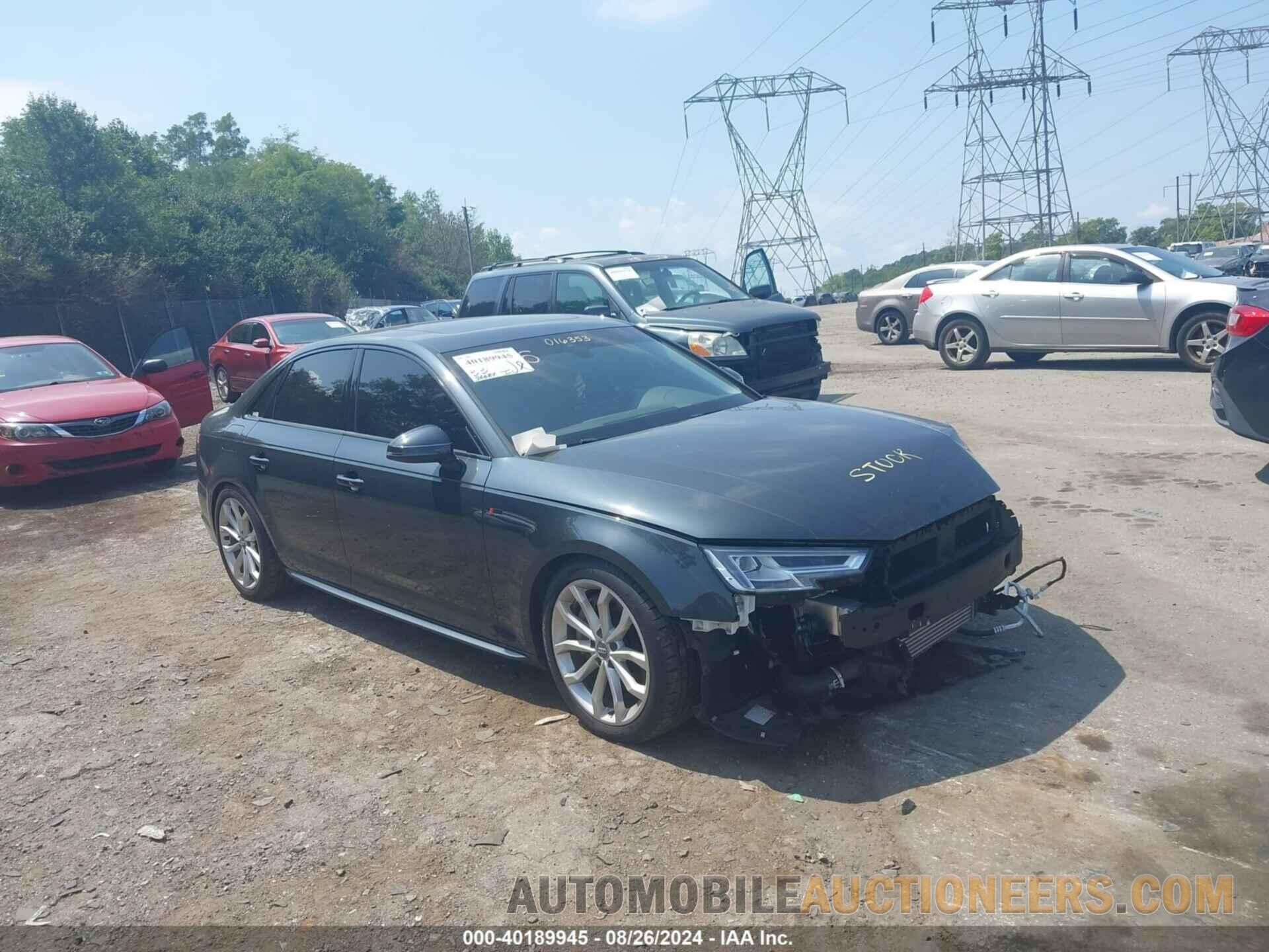 WAUENAF49KN016353 AUDI A4 2019