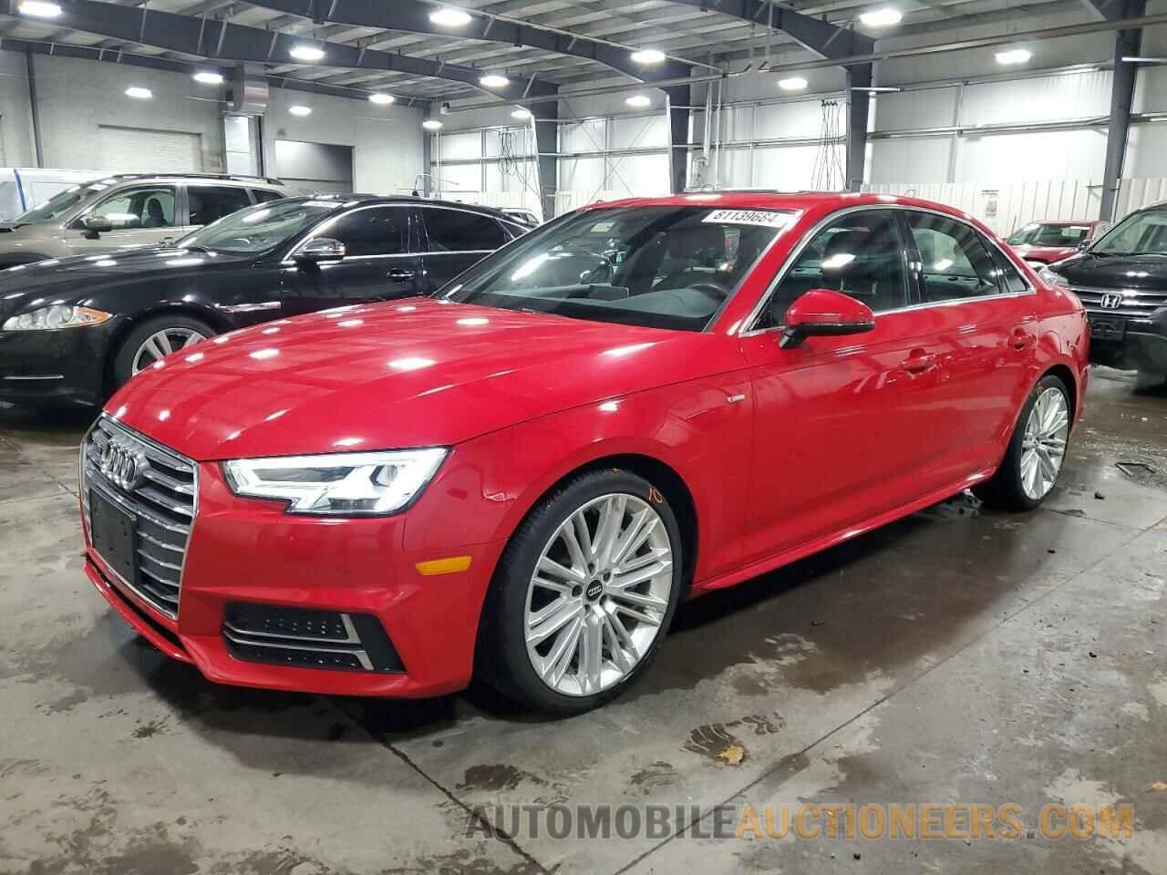 WAUENAF4XHN037592 AUDI A4 2017