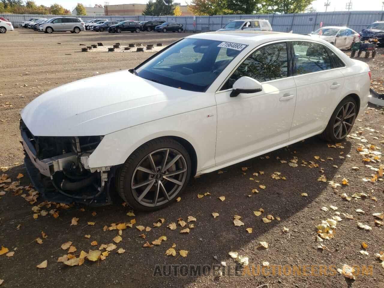 WAUENAF4XHN039262 AUDI A4 2017