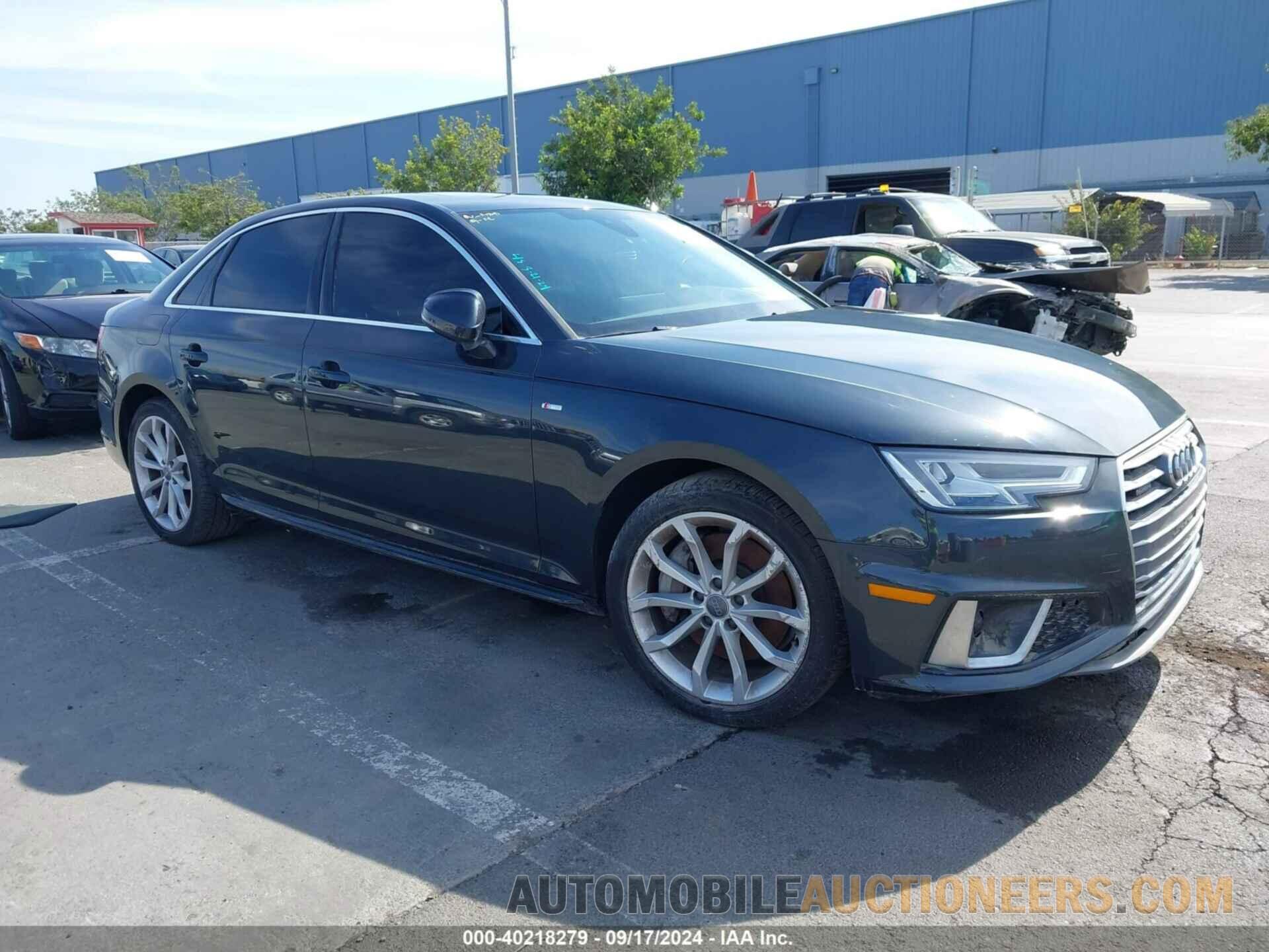 WAUENAF4XKA019527 AUDI A4 2019