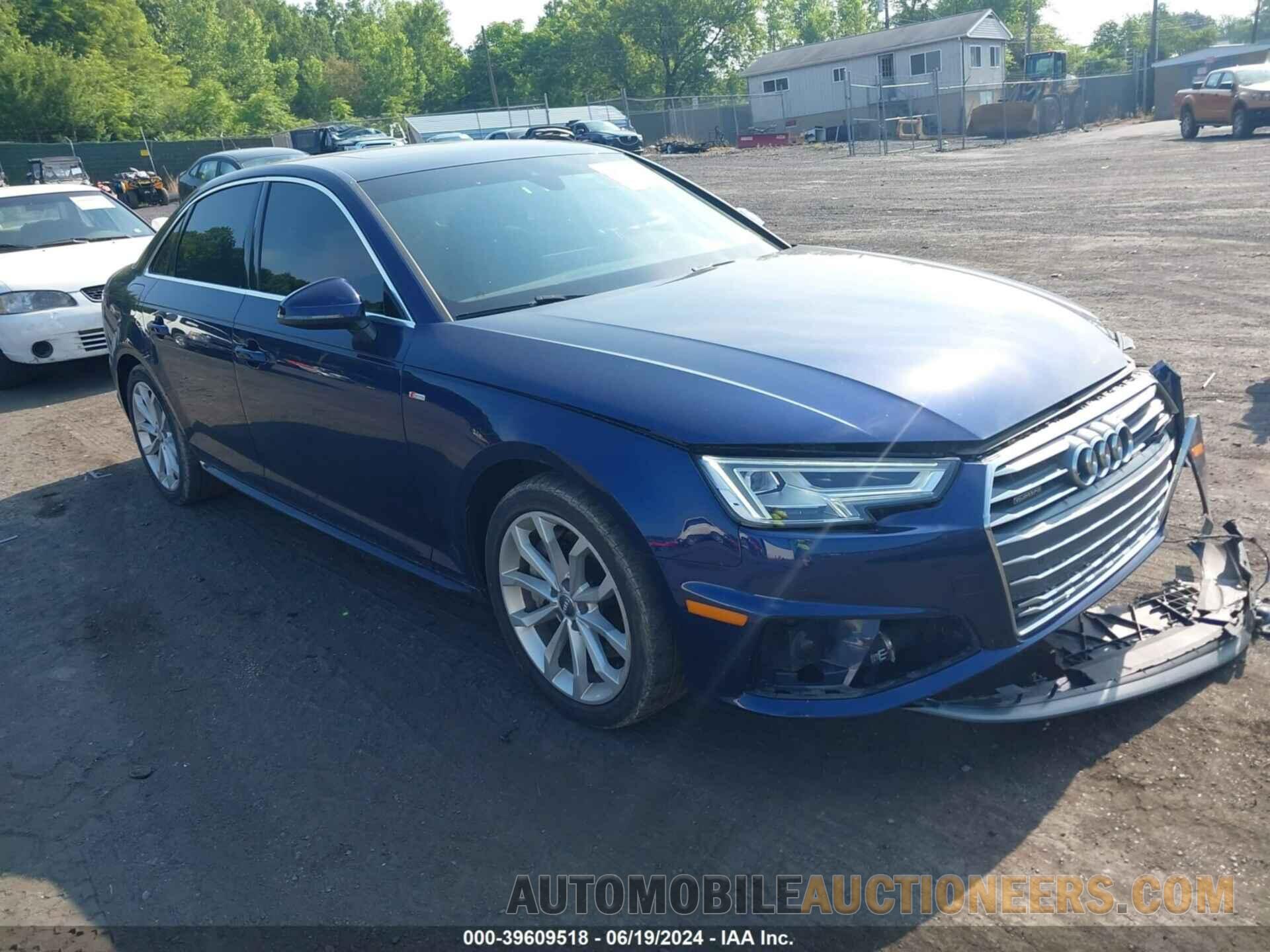 WAUENAF4XKA046954 AUDI A4 2019