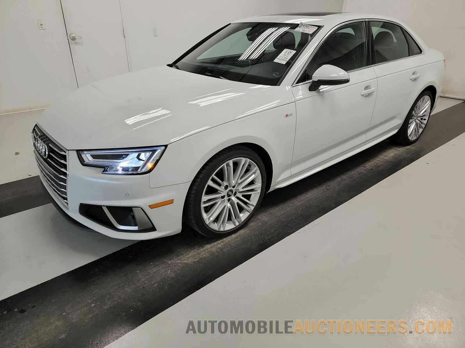 WAUENAF4XKA107896 Audi A4 Sedan 2019