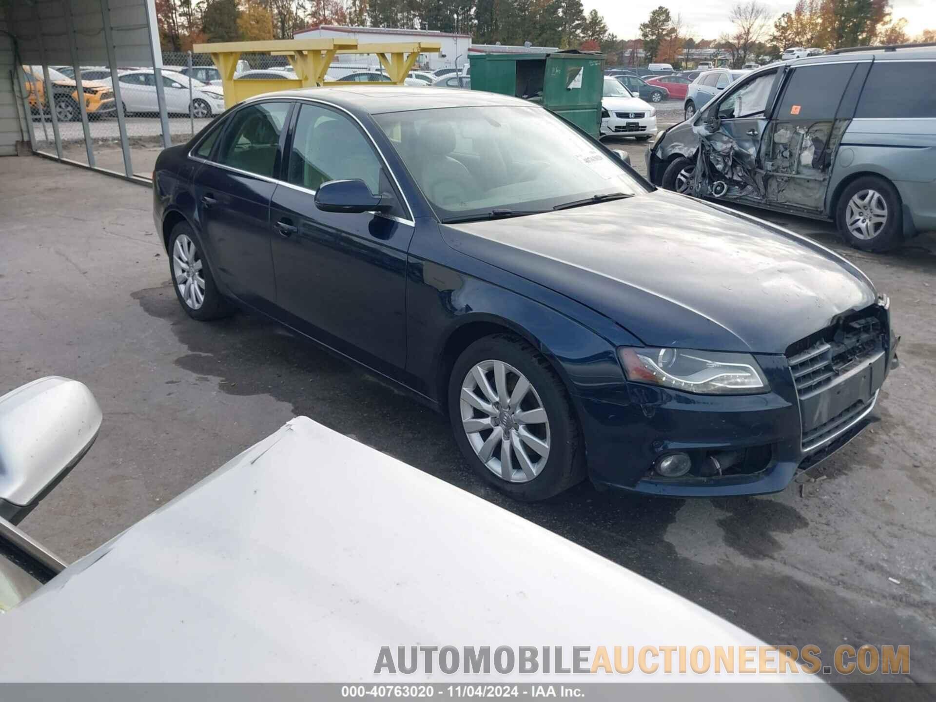 WAUFFAFL3BN011786 AUDI A4 2011