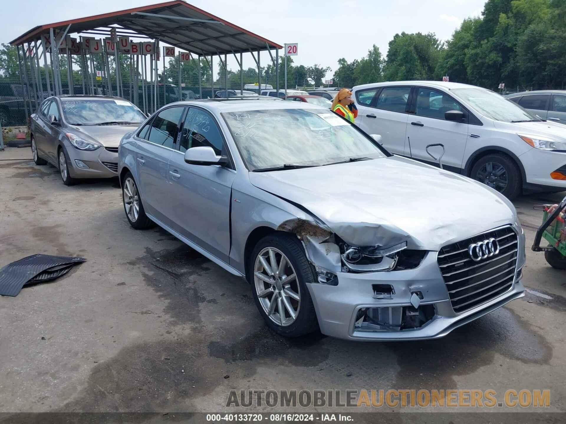 WAUFFAFL3GN015974 AUDI A4 2016