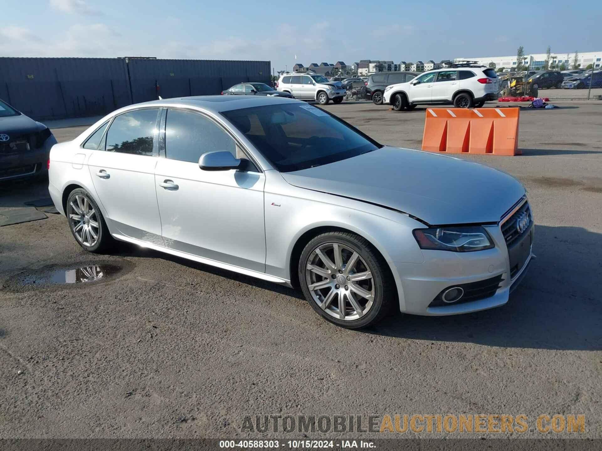 WAUFFAFL5CN007417 AUDI A4 2012