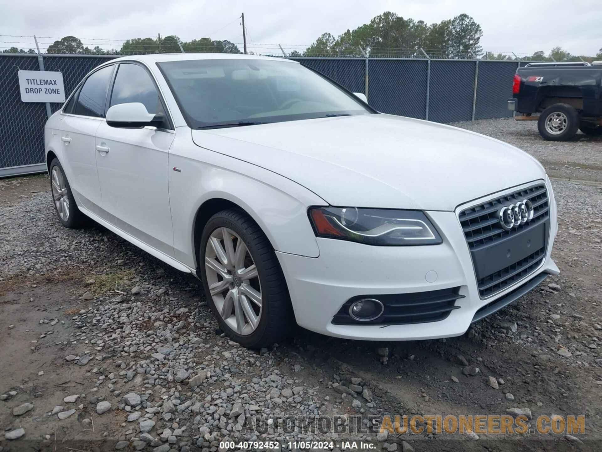 WAUFFAFLXCN016940 AUDI A4 2012