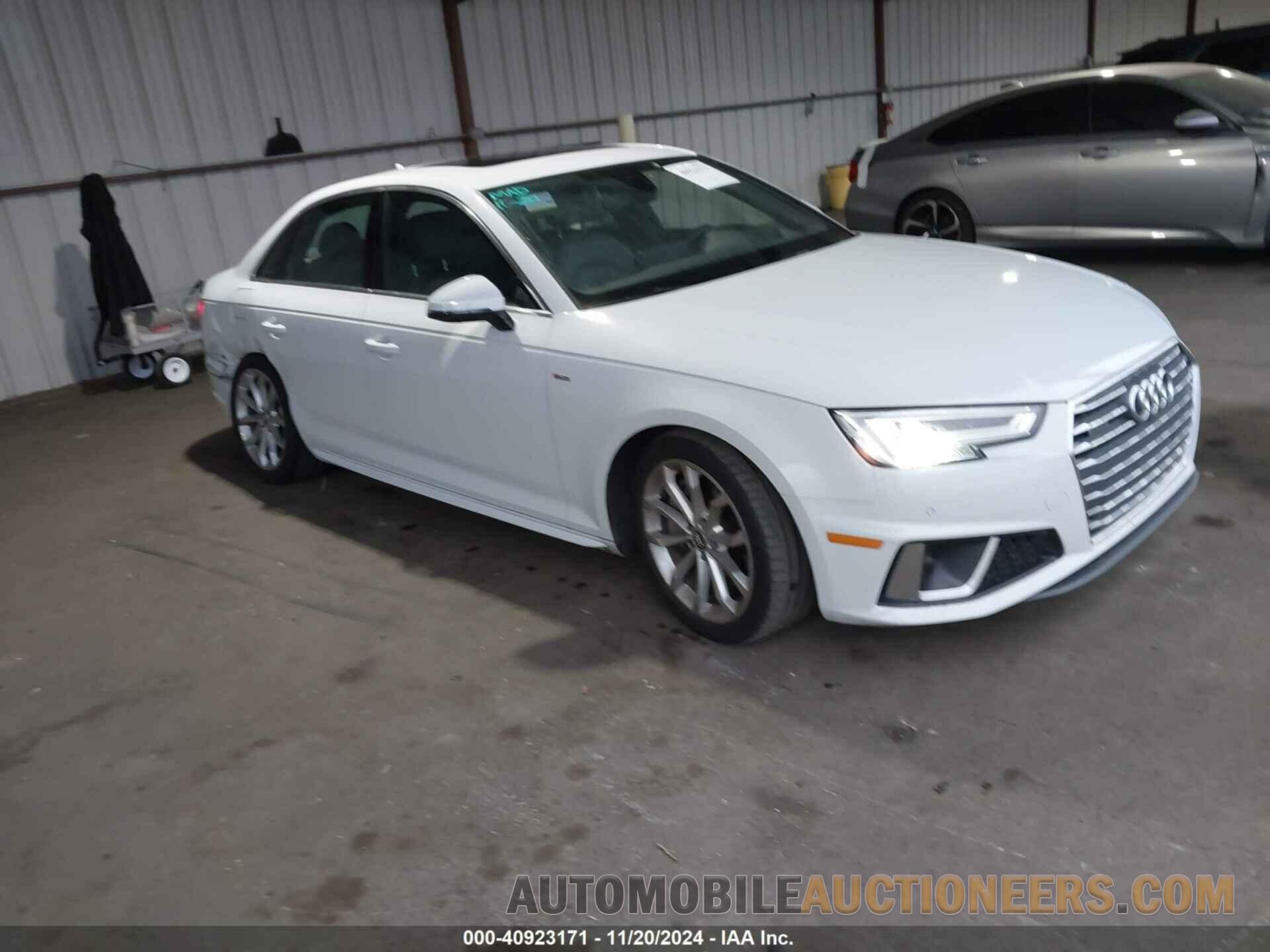 WAUFNAF45KA112217 AUDI A4 2019