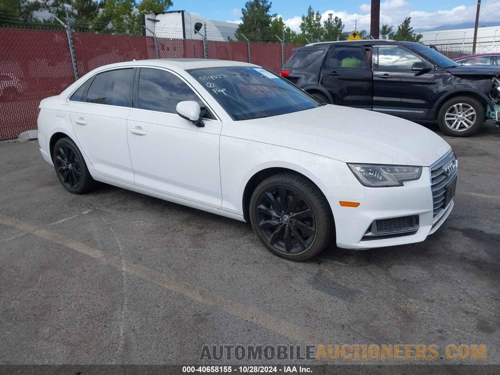 WAUGMAF43KA014357 AUDI A4 2019