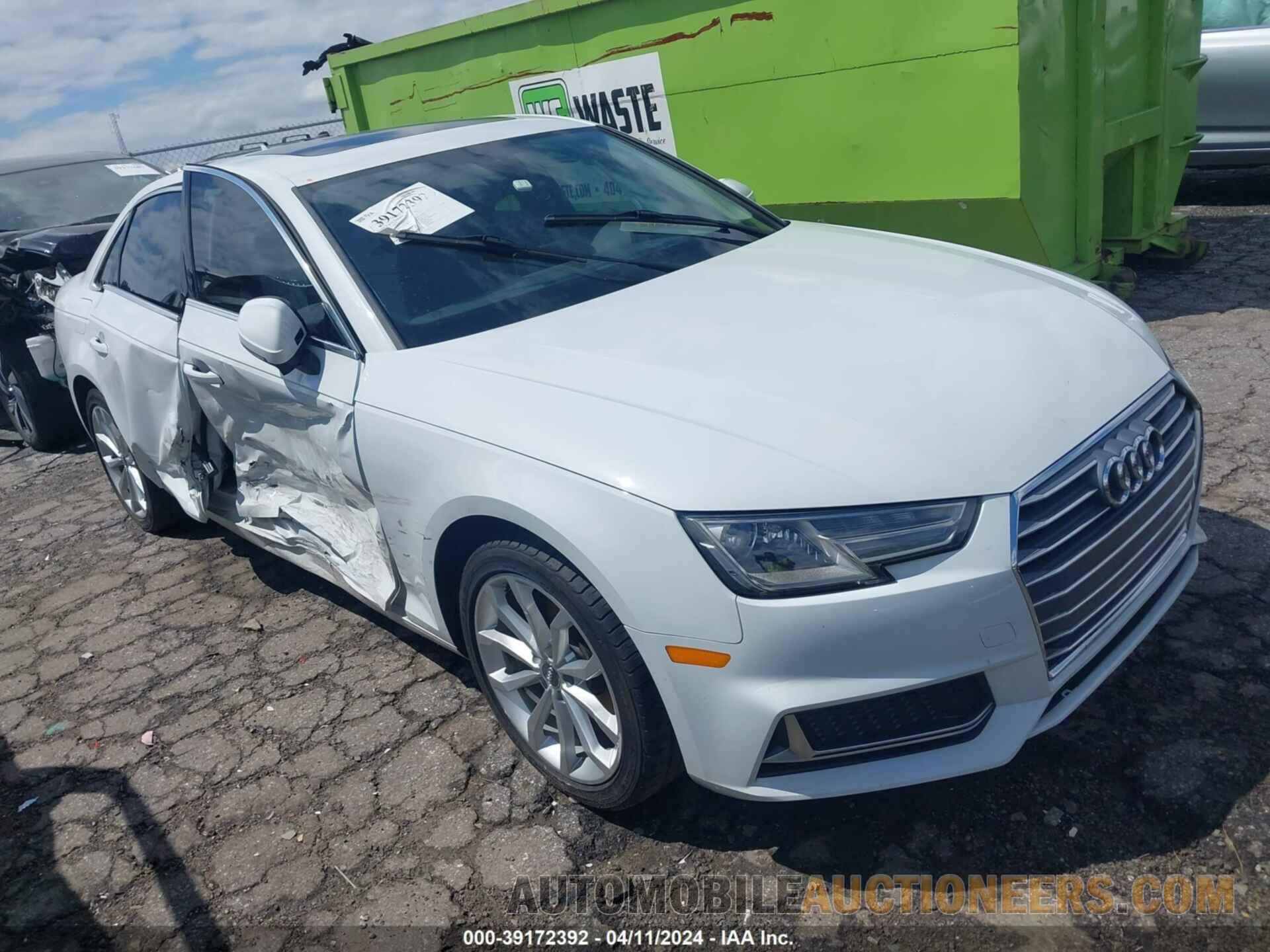 WAUGMAF49KN001850 AUDI A4 2019