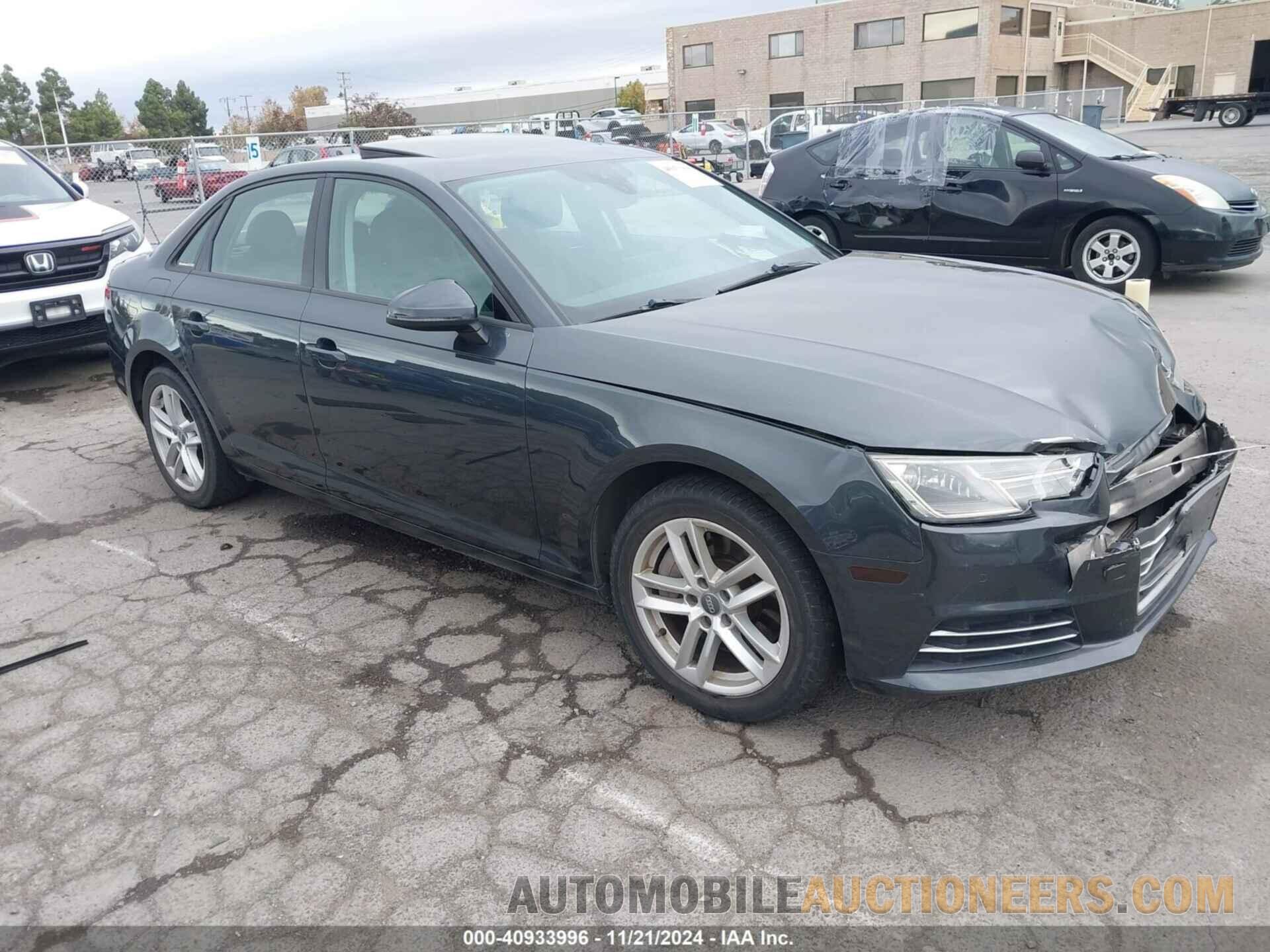 WAUGNAF49HN013891 AUDI A4 2017