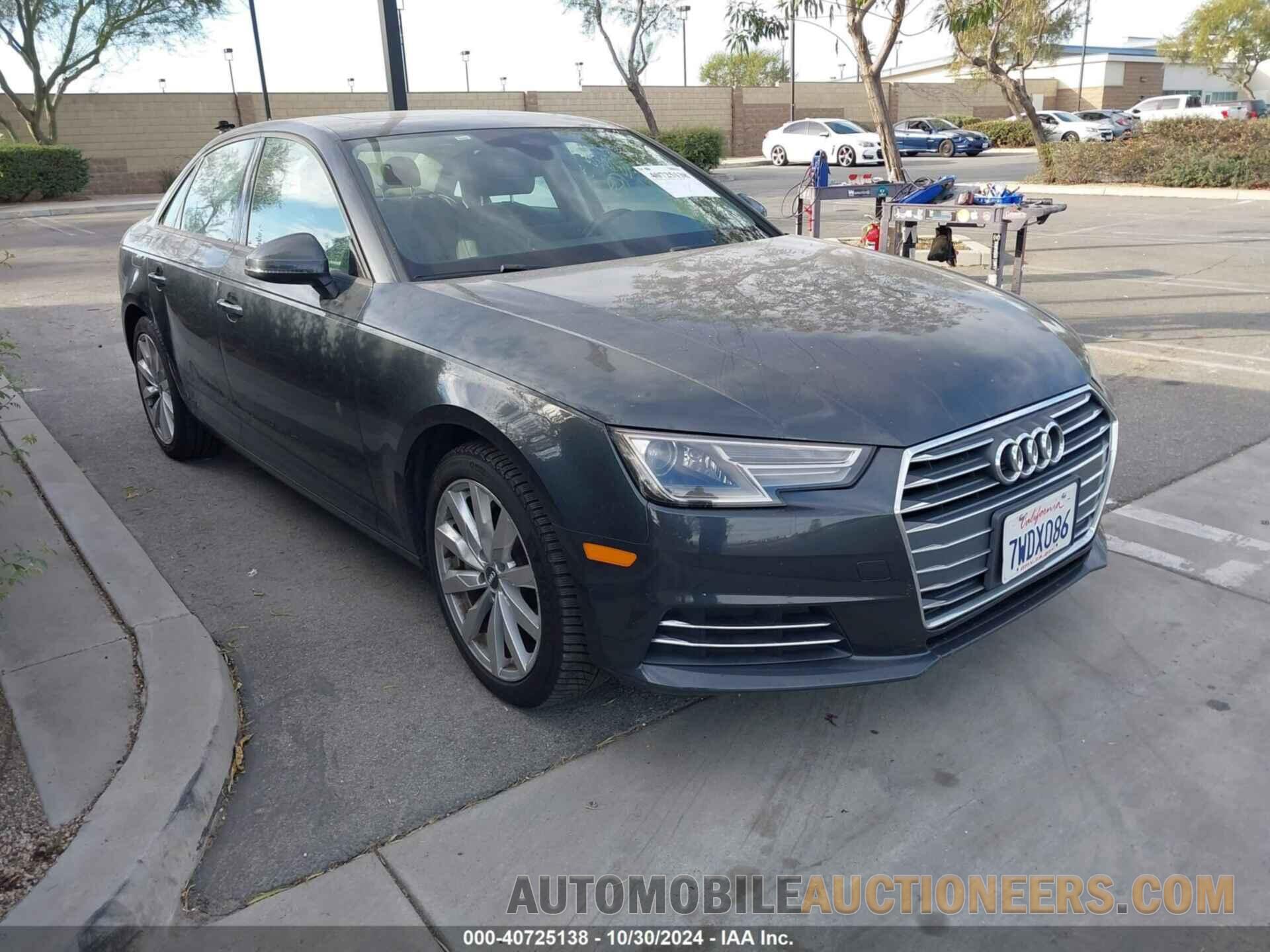 WAUGNAF49HN020162 AUDI A4 2017