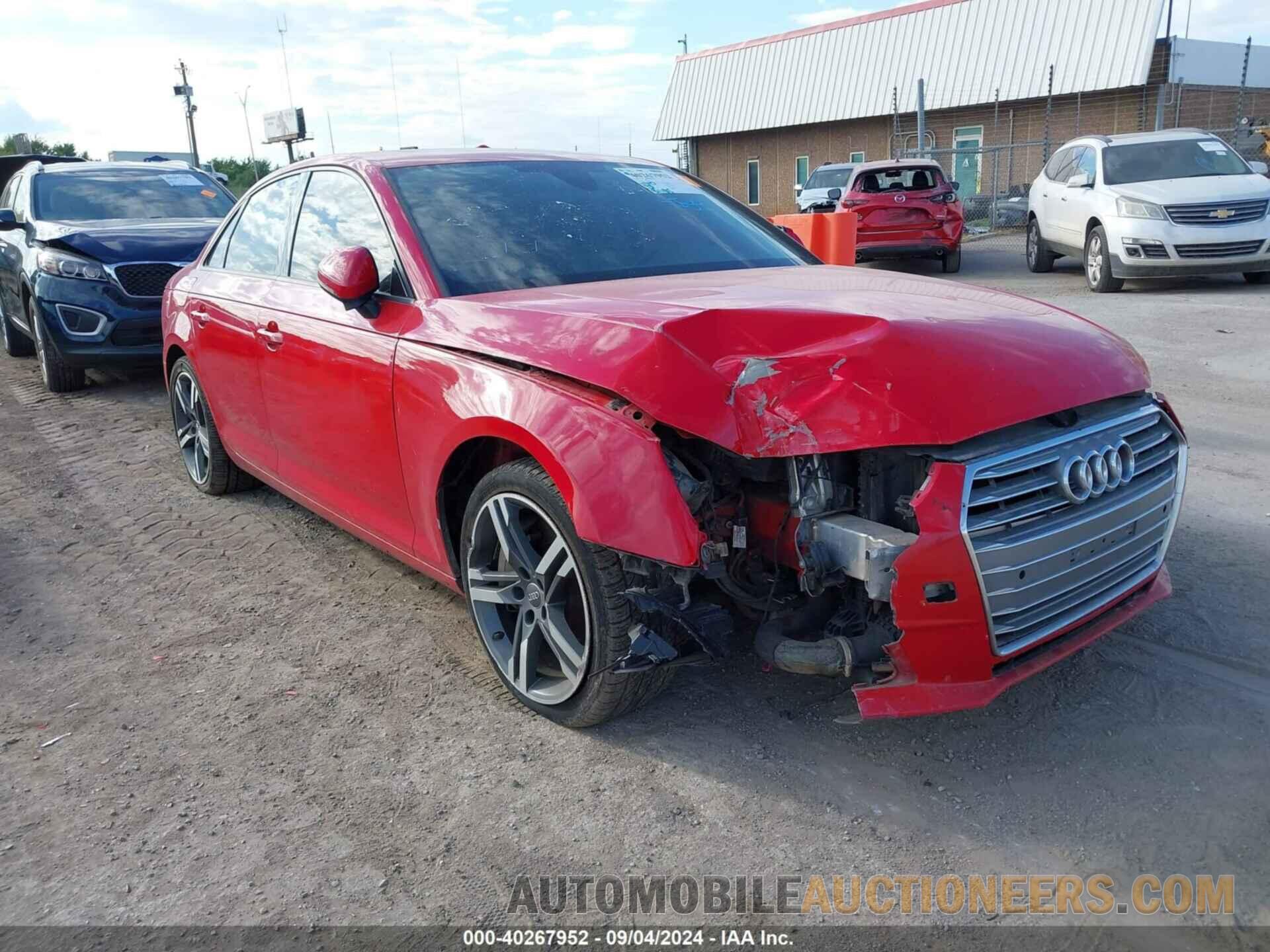 WAUGNAF4XHN007775 AUDI A4 2017