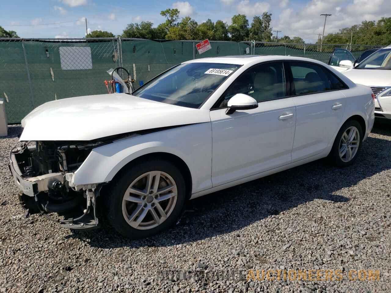 WAUGNAF4XHN058709 AUDI A4 2017