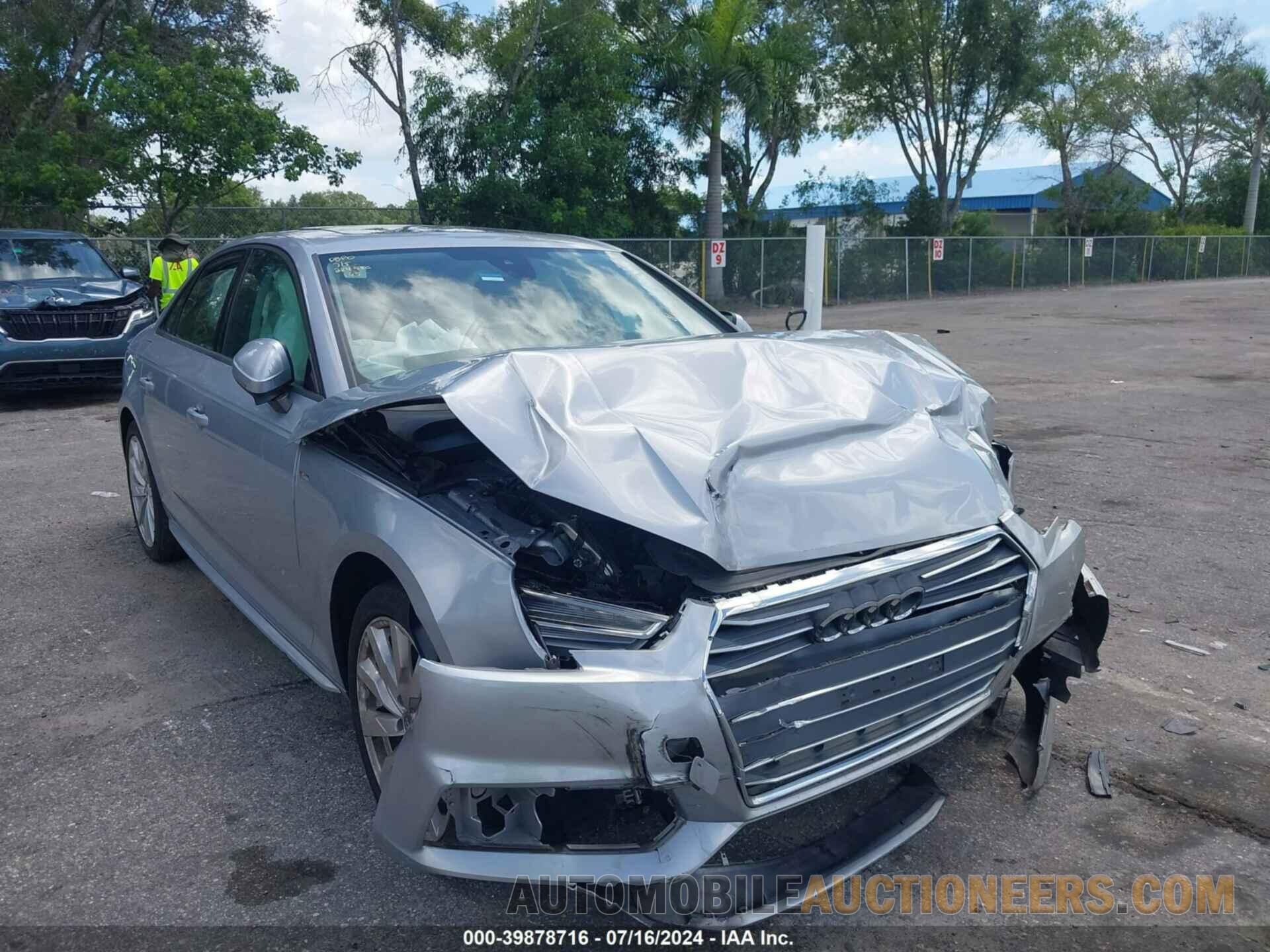 WAUKMAF40JA208322 AUDI A4 2018