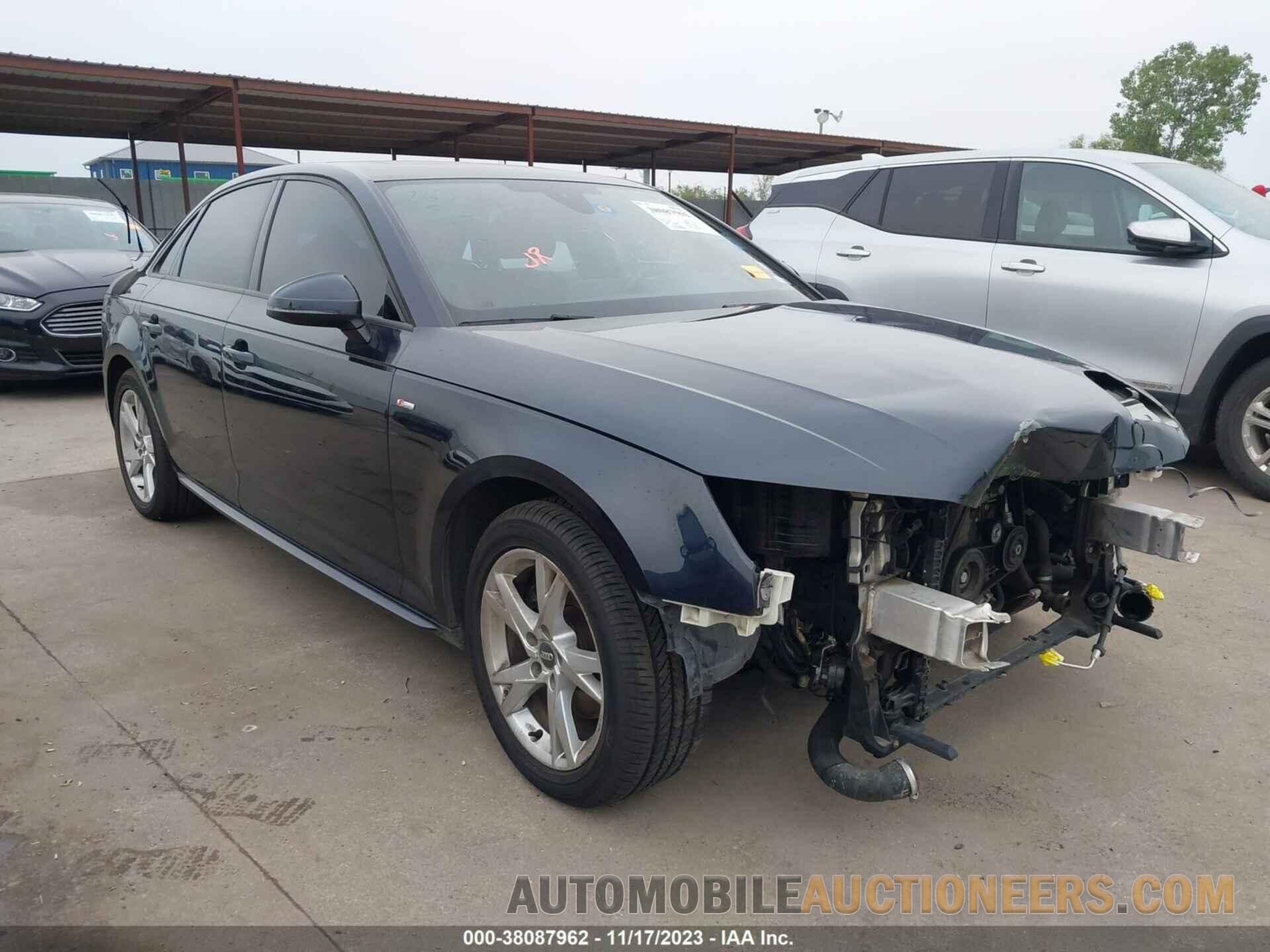 WAUKMAF40JN000837 AUDI A4 2018