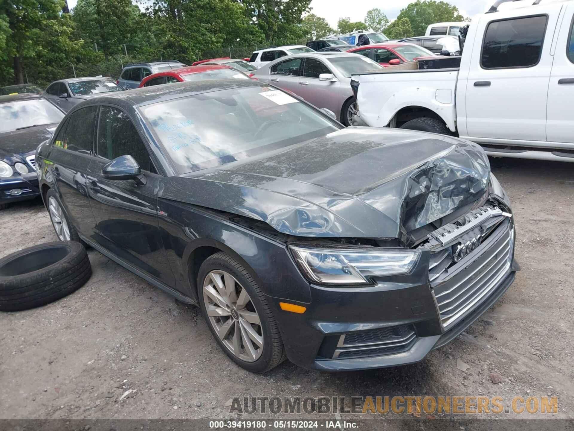 WAUKMAF40JN002751 AUDI A4 2018