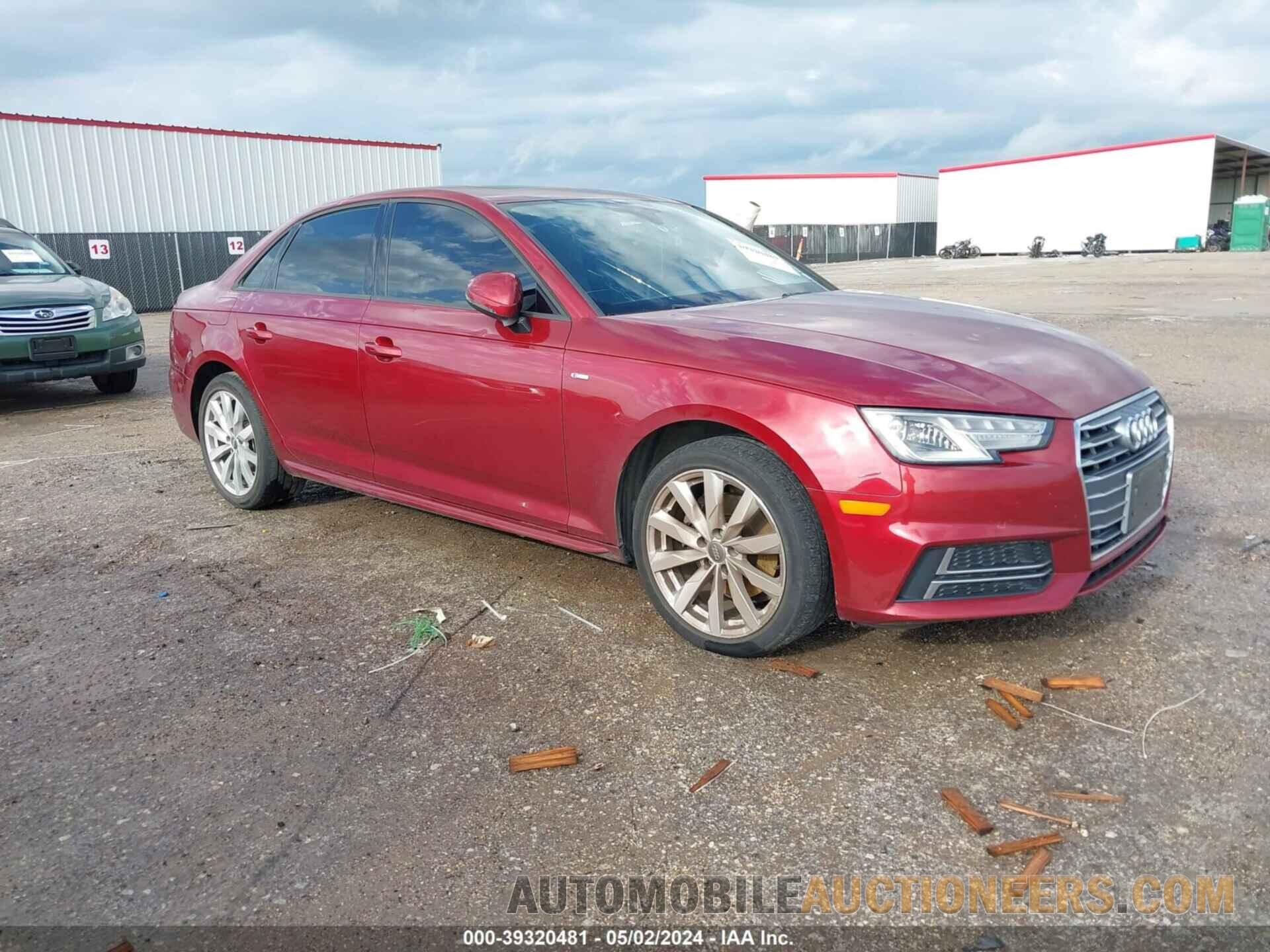 WAUKMAF43JA122387 AUDI A4 2018