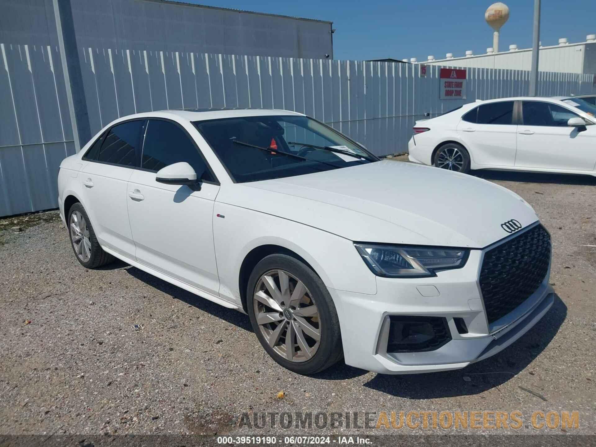 WAUKMAF43JA211893 AUDI A4 2018