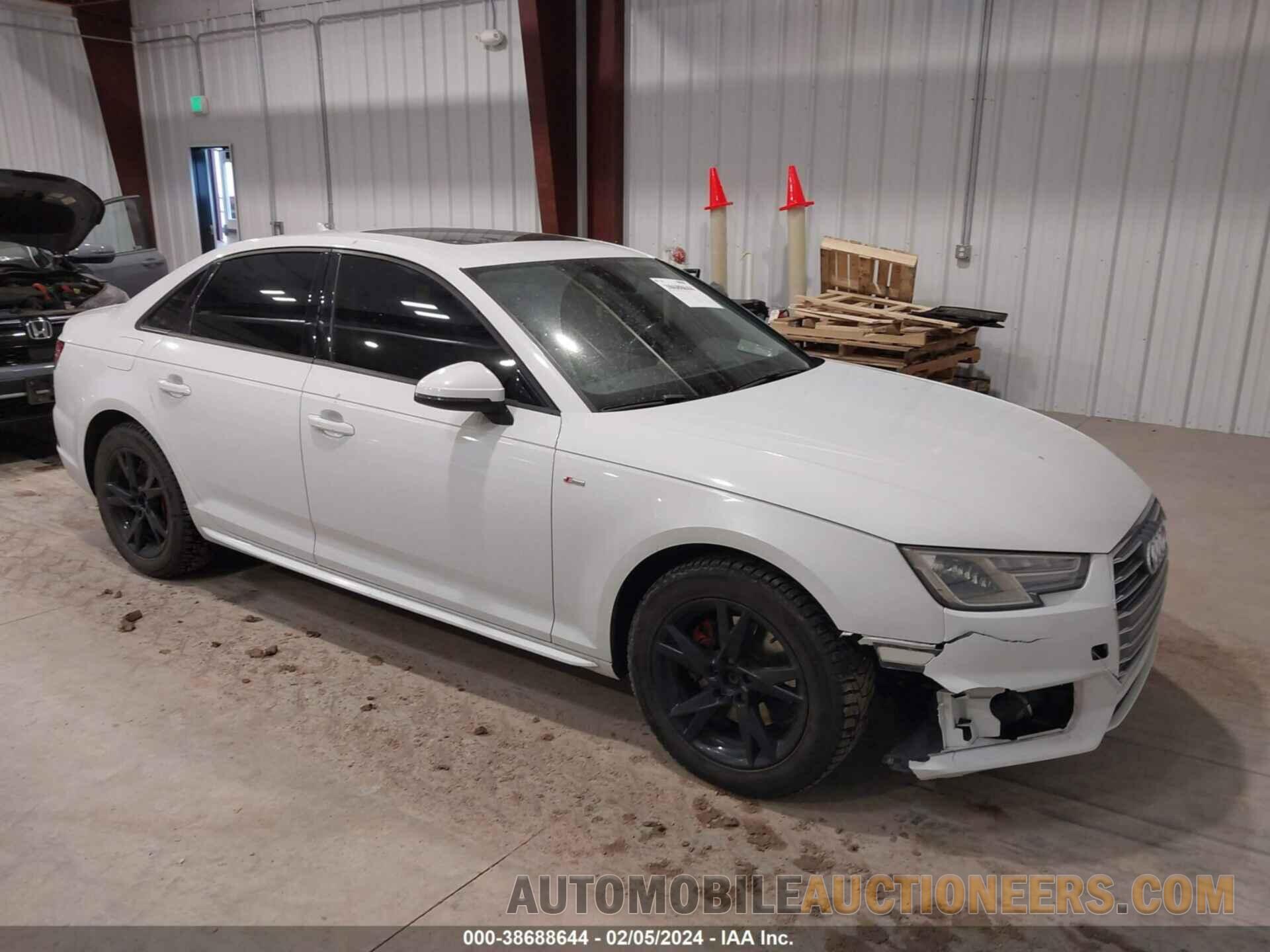 WAUKMAF44JA134306 AUDI A4 2018