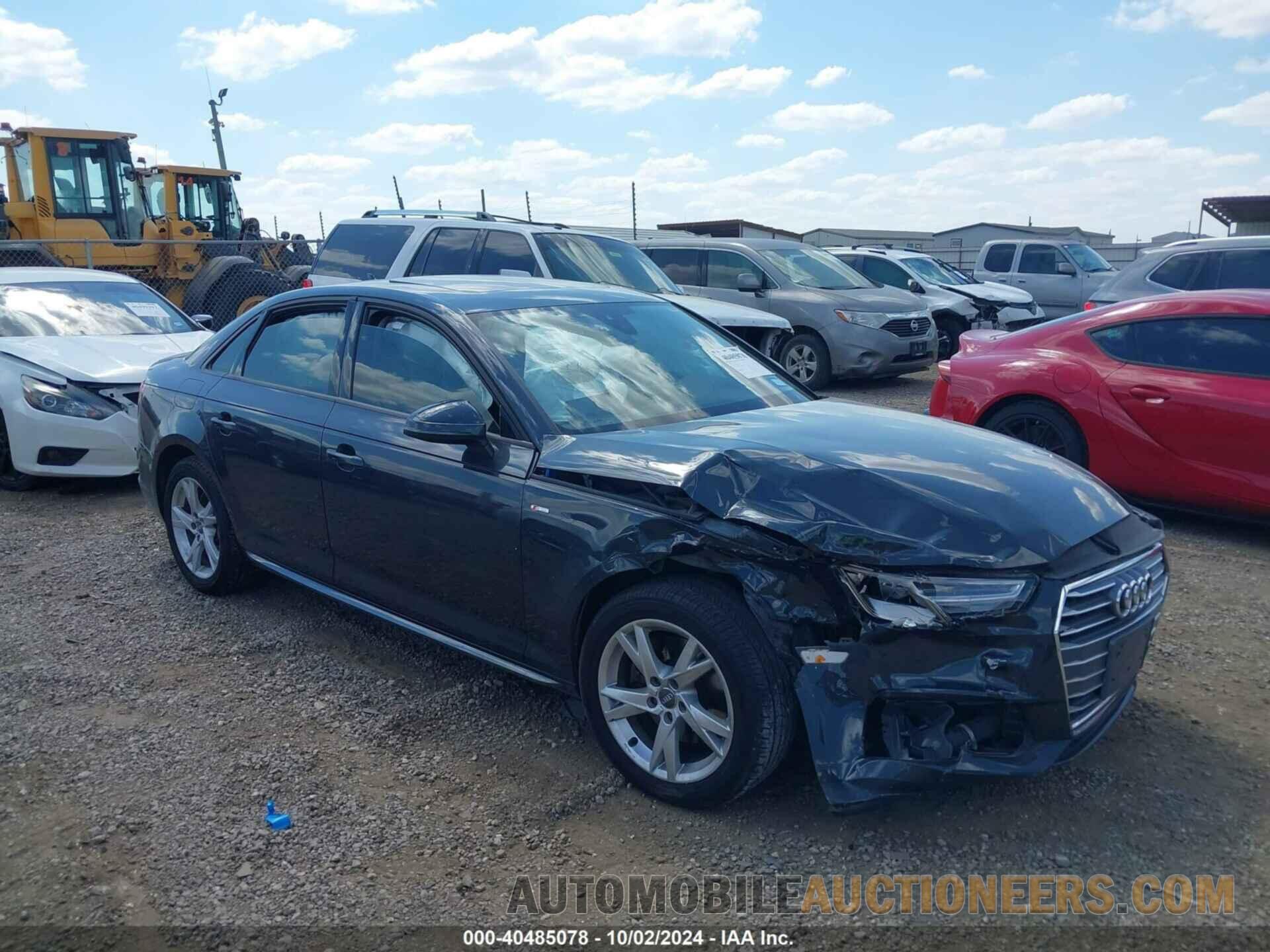 WAUKMAF44JA233188 AUDI A4 2018