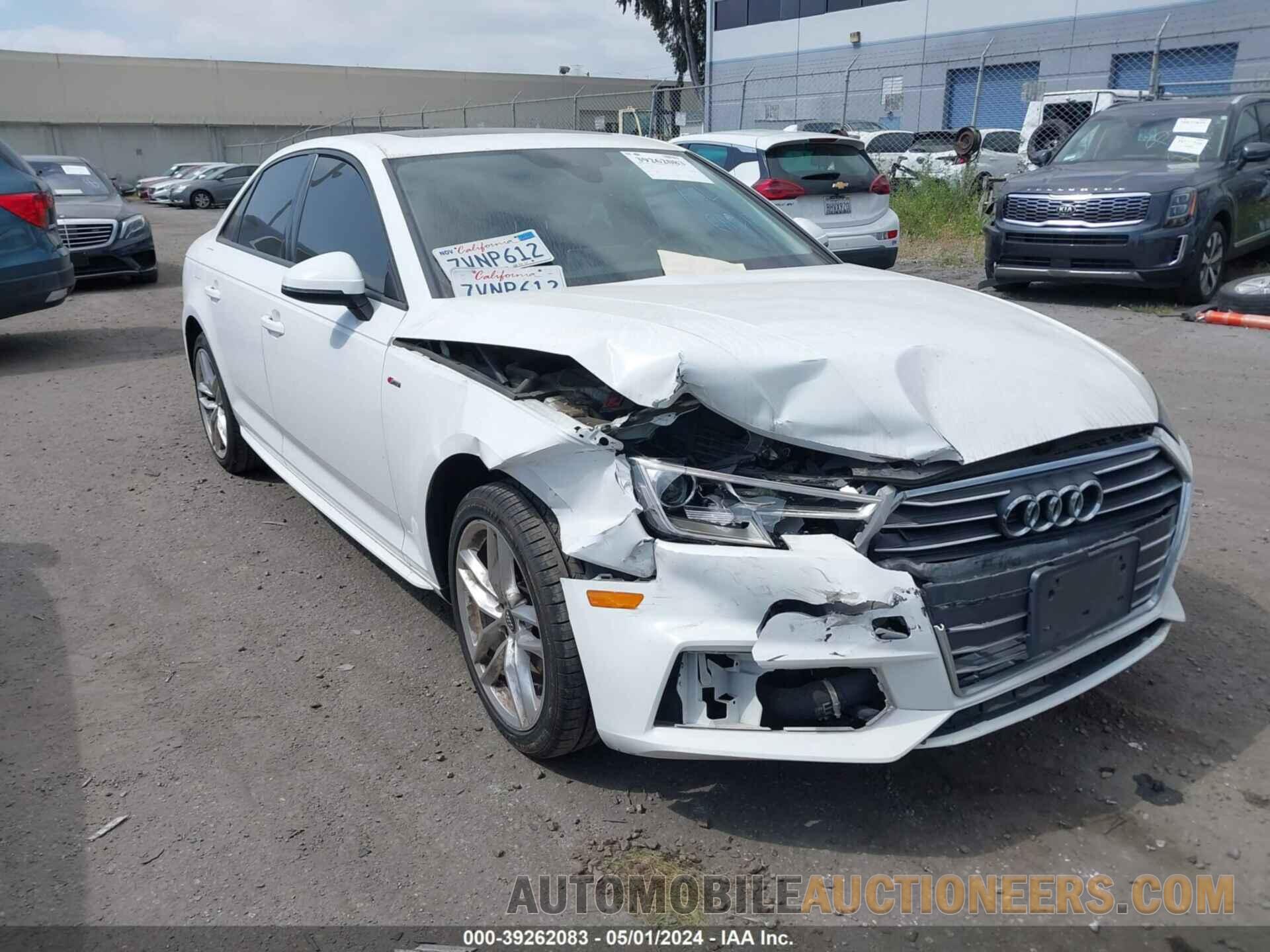 WAUKMAF45HN038493 AUDI A4 2017