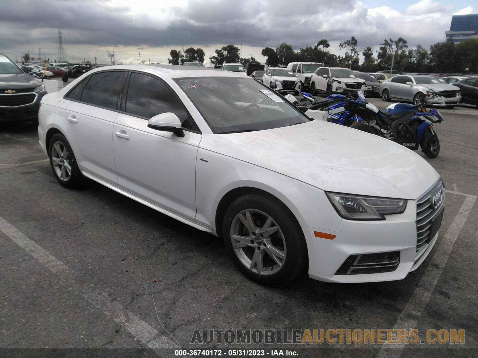 WAUKMAF45JA220935 AUDI A4 2018