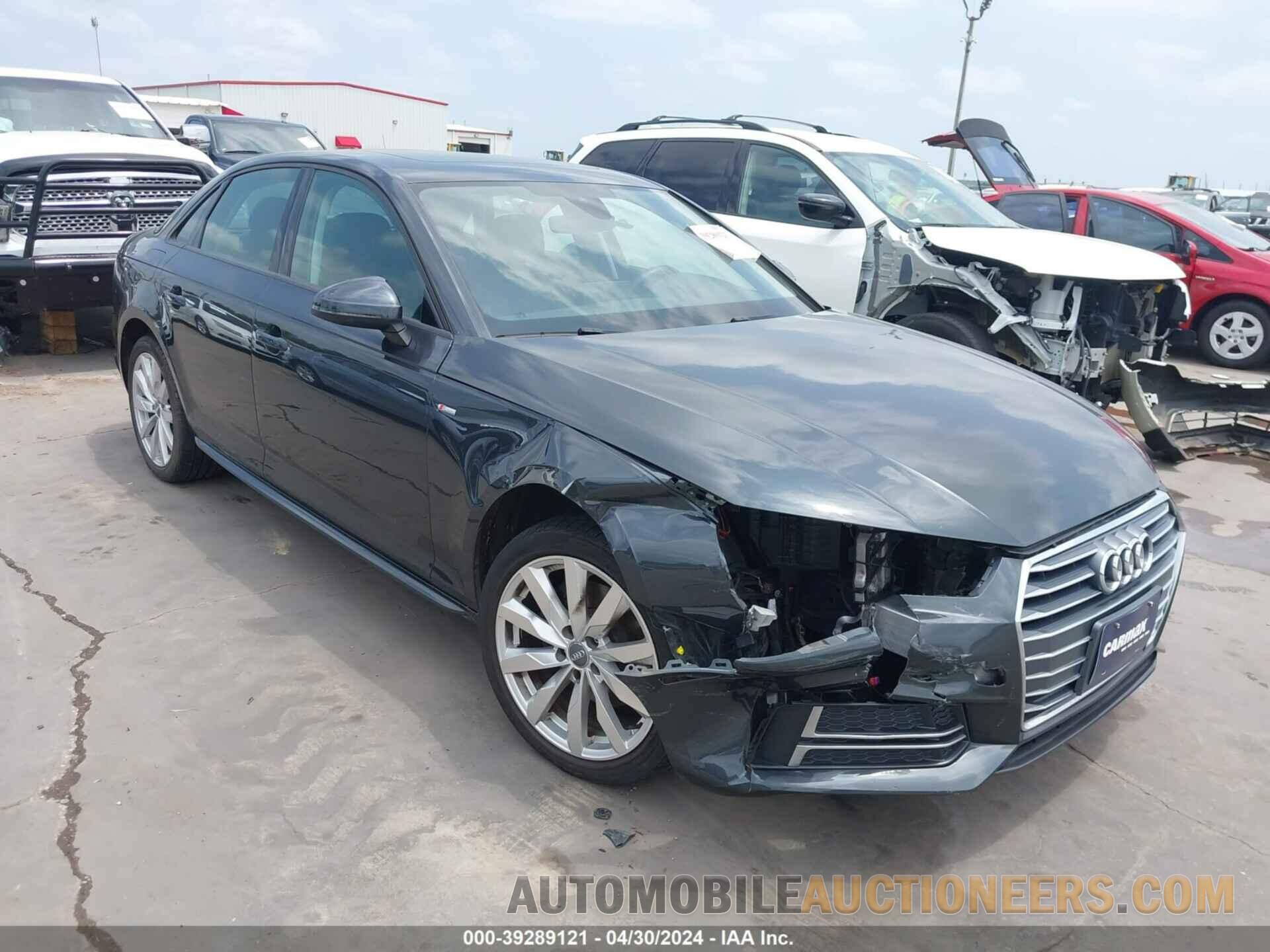 WAUKMAF45JN011672 AUDI A4 2018