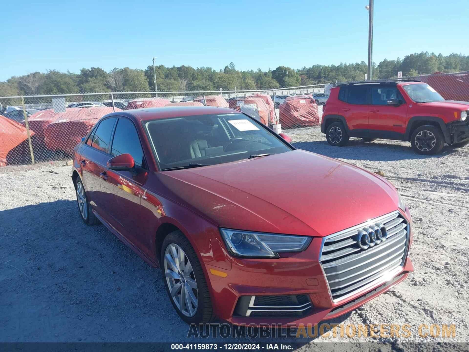 WAUKMAF46JA152581 AUDI A4 2018