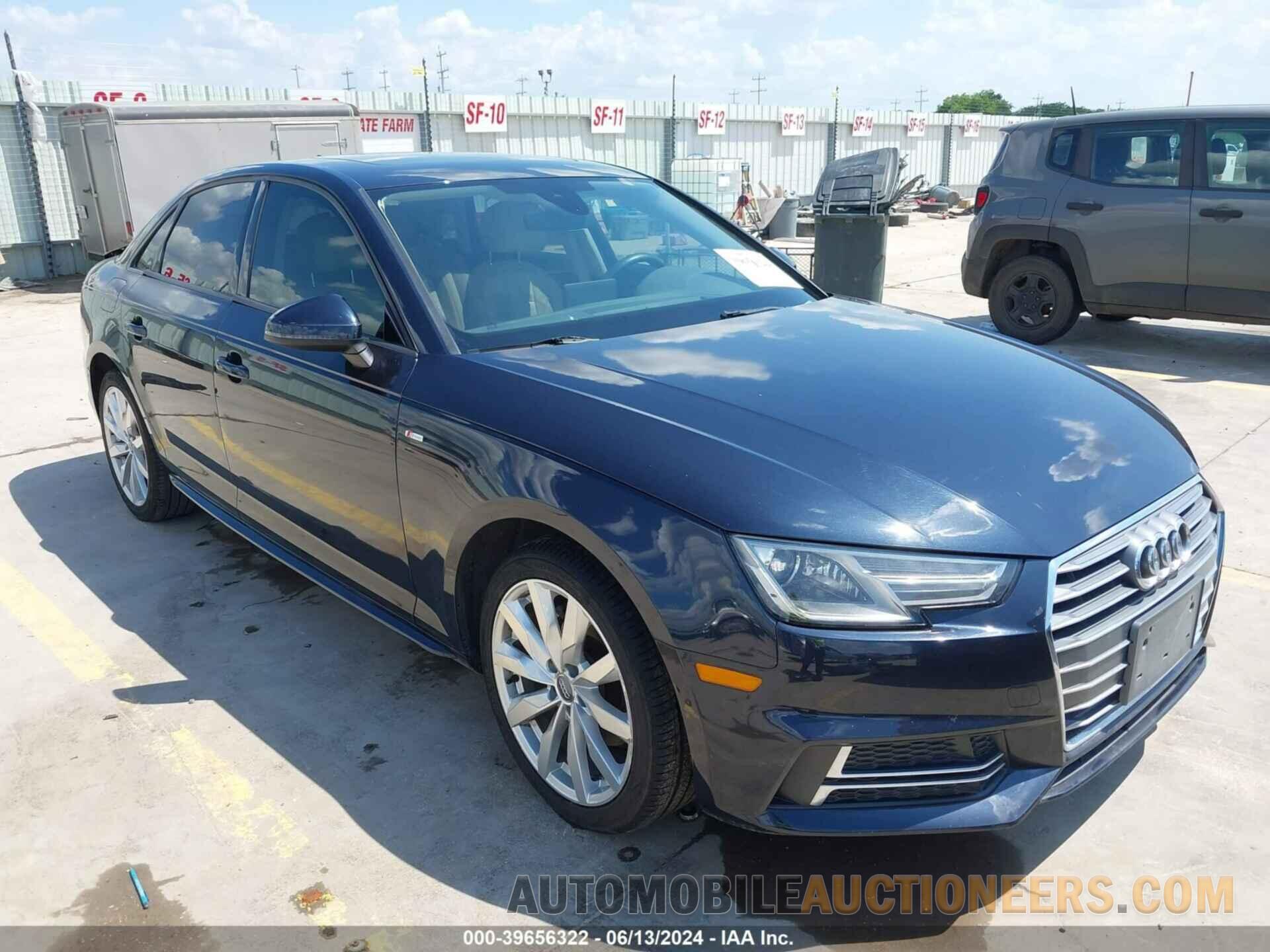 WAUKMAF47JA118522 AUDI A4 2018