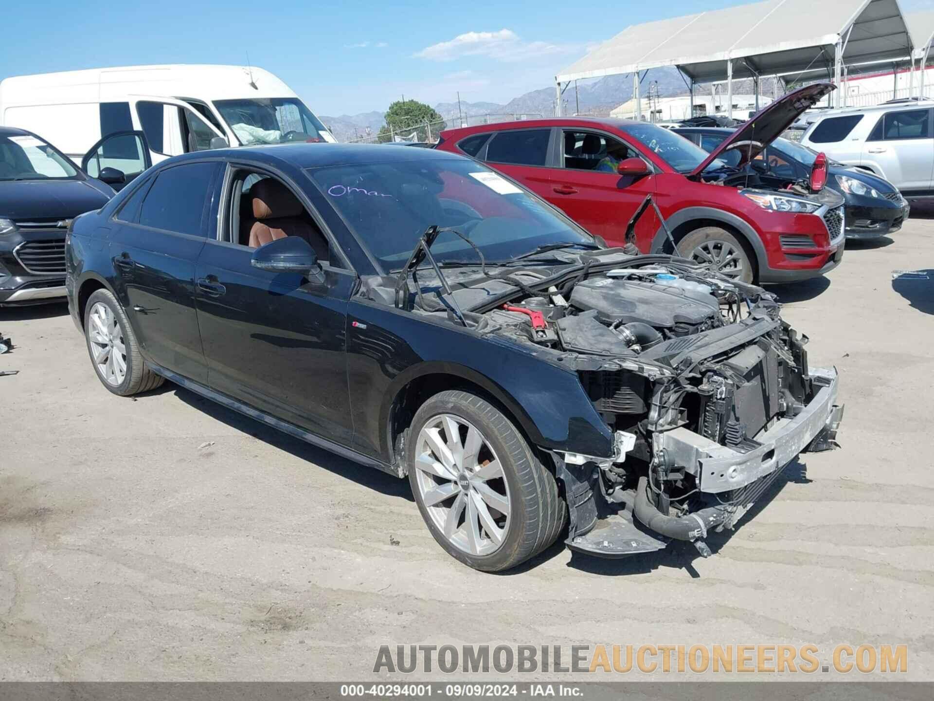 WAUKMAF47JN017392 AUDI A4 2018