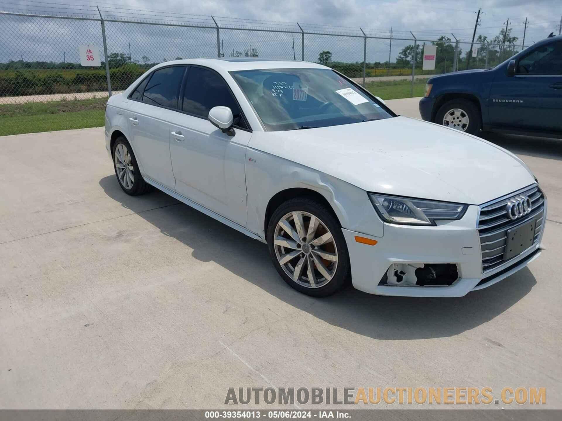 WAUKMAF48JN007423 AUDI A4 2018