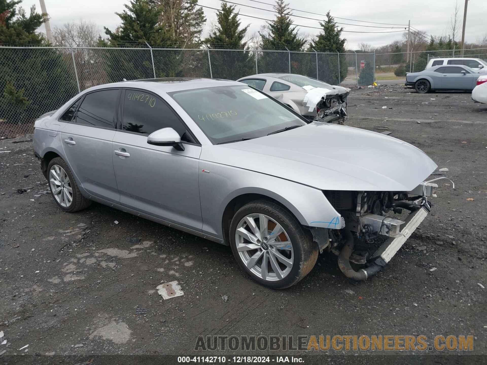 WAUKMAF49JA099262 AUDI A4 2018