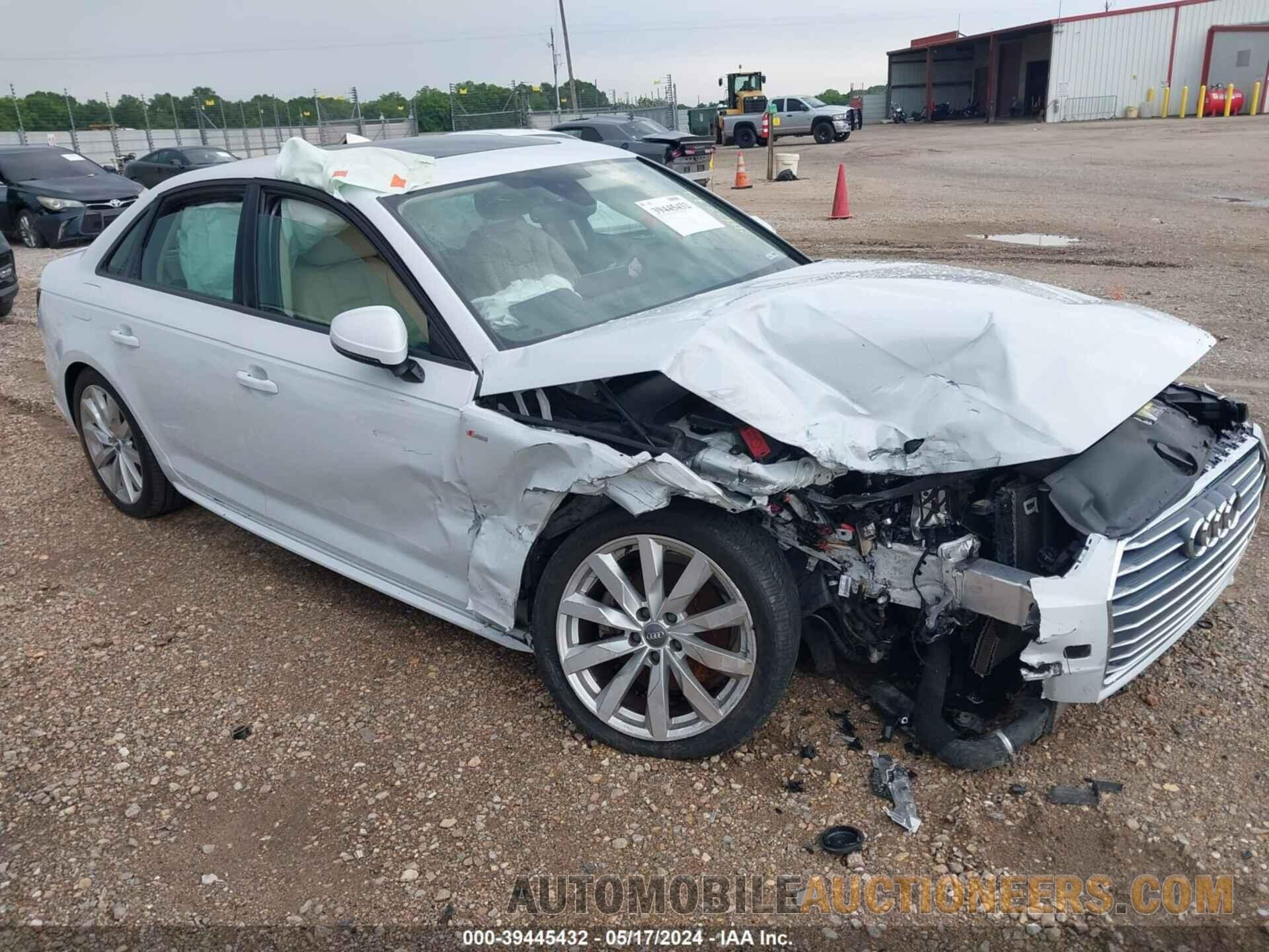 WAUKMAF49JA222395 AUDI A4 2018