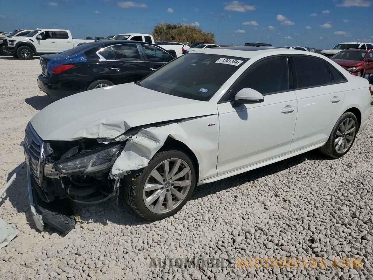 WAUKMAF49JN019807 AUDI A4 2018