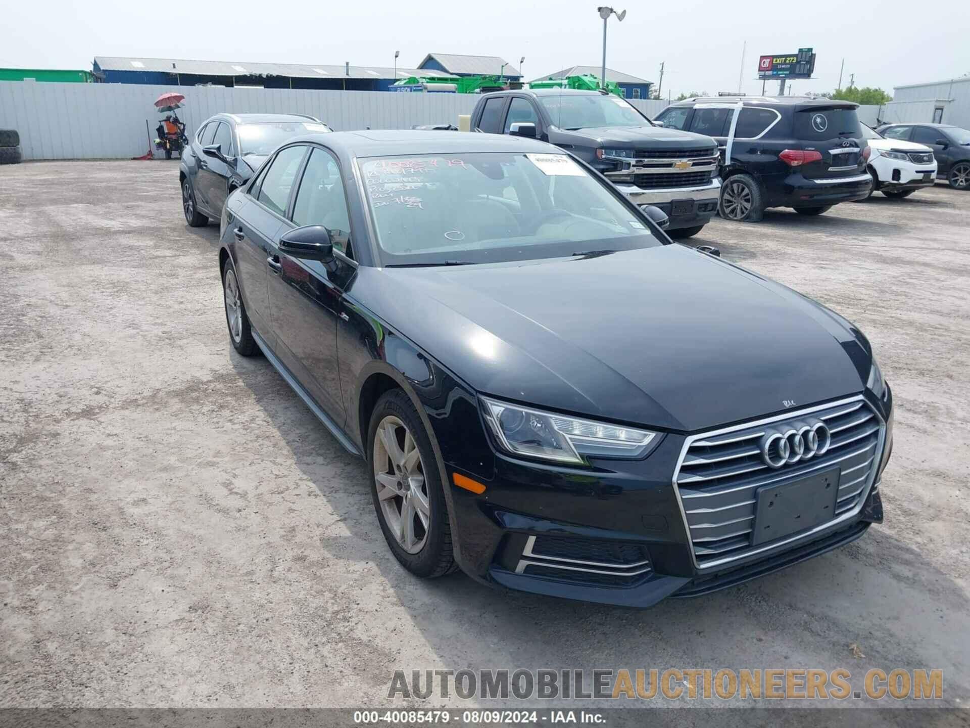 WAUKMAF4XJA061846 AUDI A4 2018