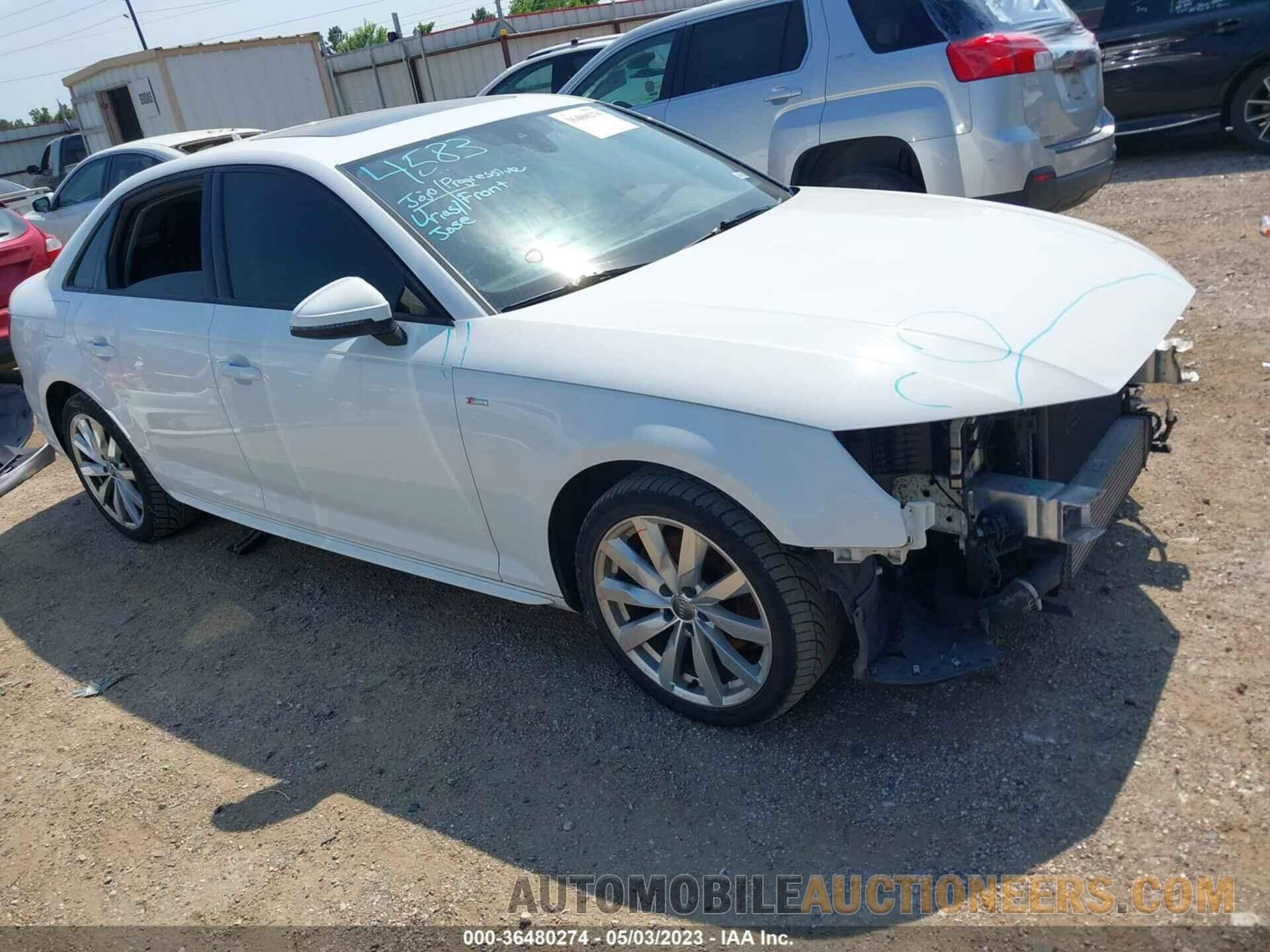 WAUKMAF4XJA112746 AUDI A4 2018