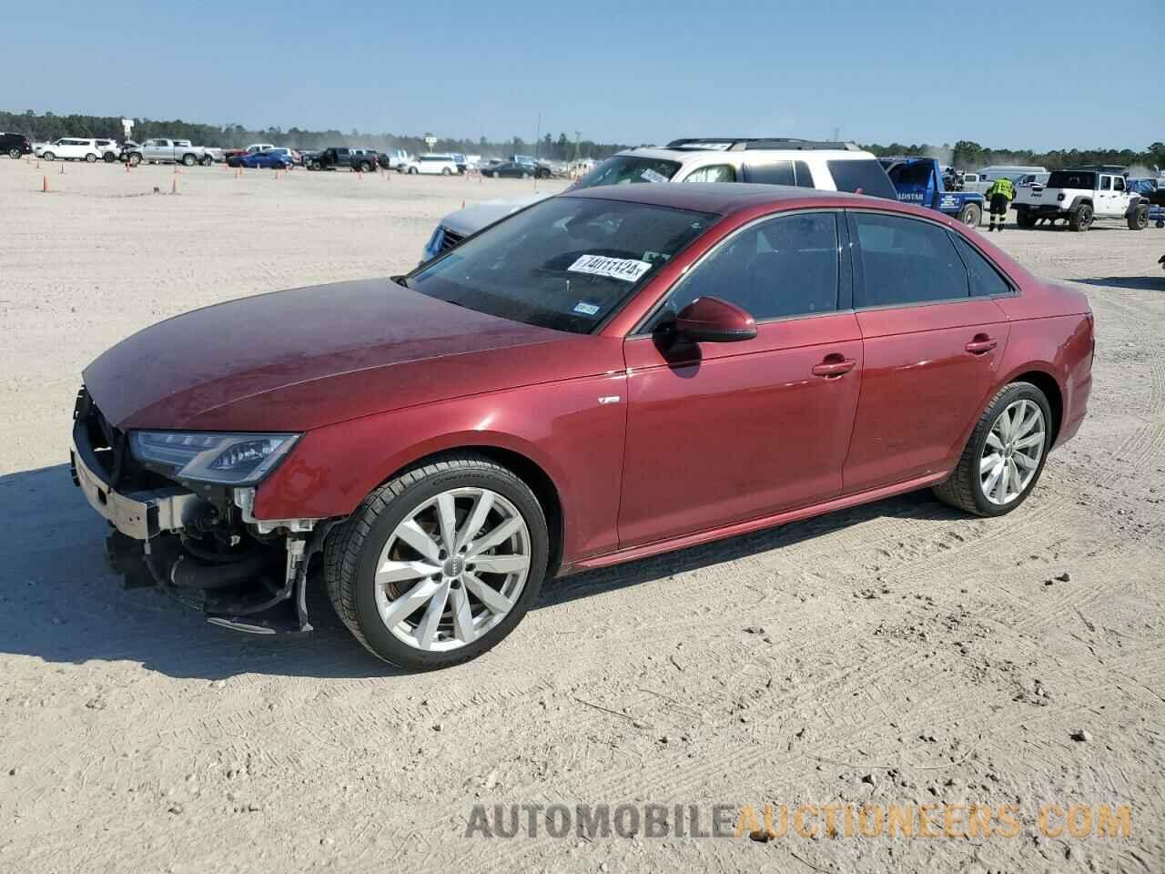 WAUKMAF4XJA216251 AUDI A4 2018