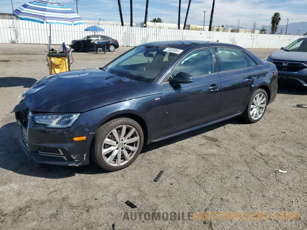 WAUKMAF4XJN015734 AUDI A4 2018