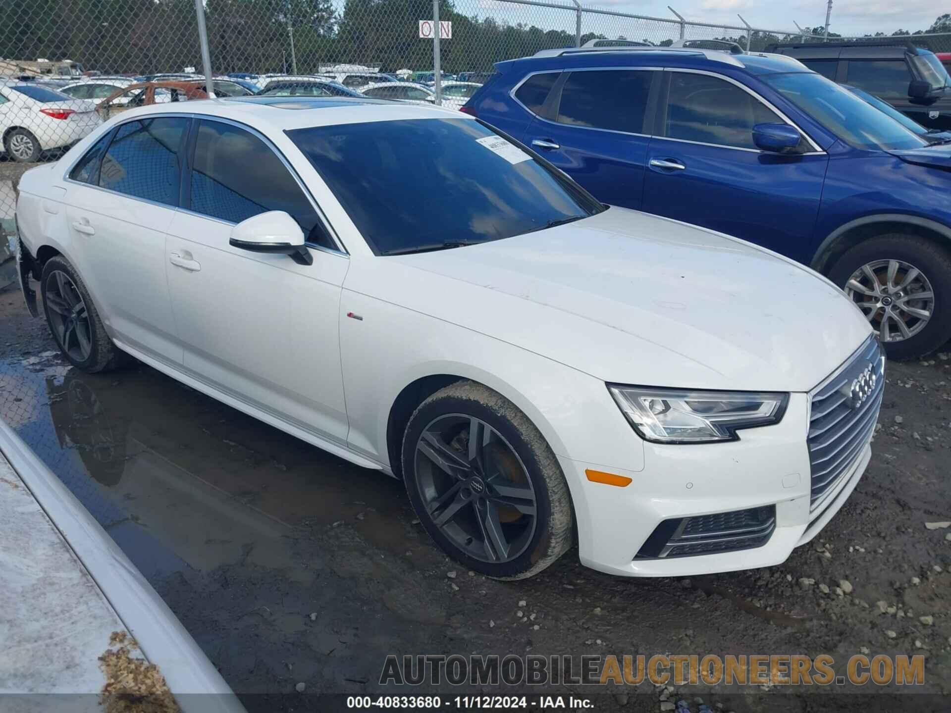 WAULMAF41JA212898 AUDI A4 2018