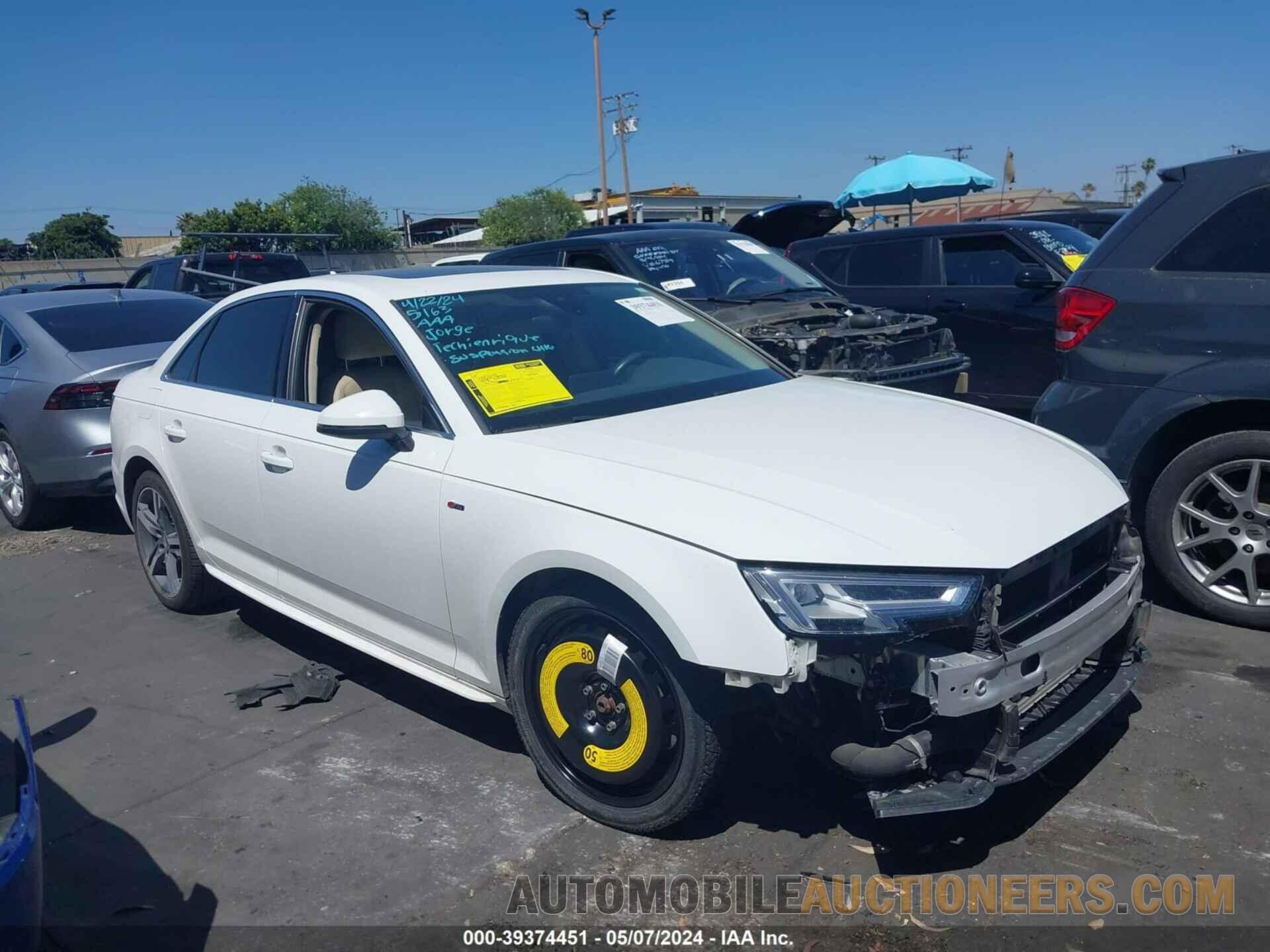 WAULMAF49JN008858 AUDI A4 2018