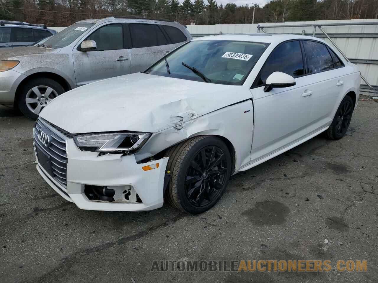 WAUNNAF49JA126891 AUDI A4 2018