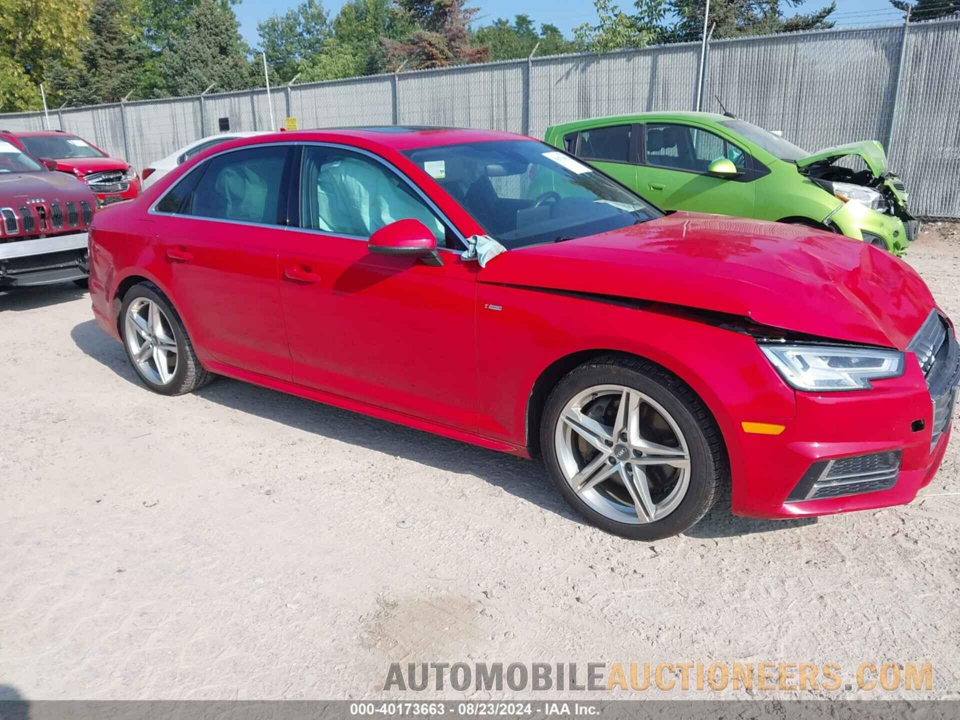 WAUPNAF44HA164807 AUDI A4 2017