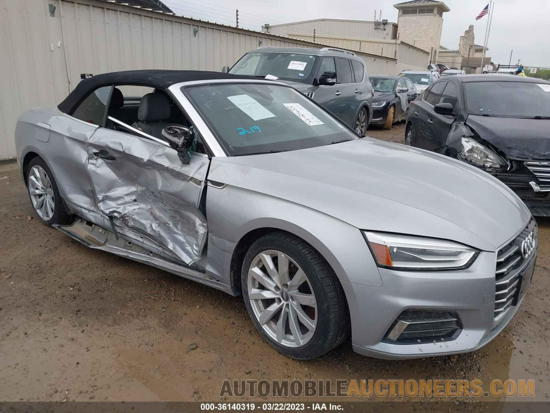 WAUWNGF57JN001736 AUDI A5 CABRIOLET 2018