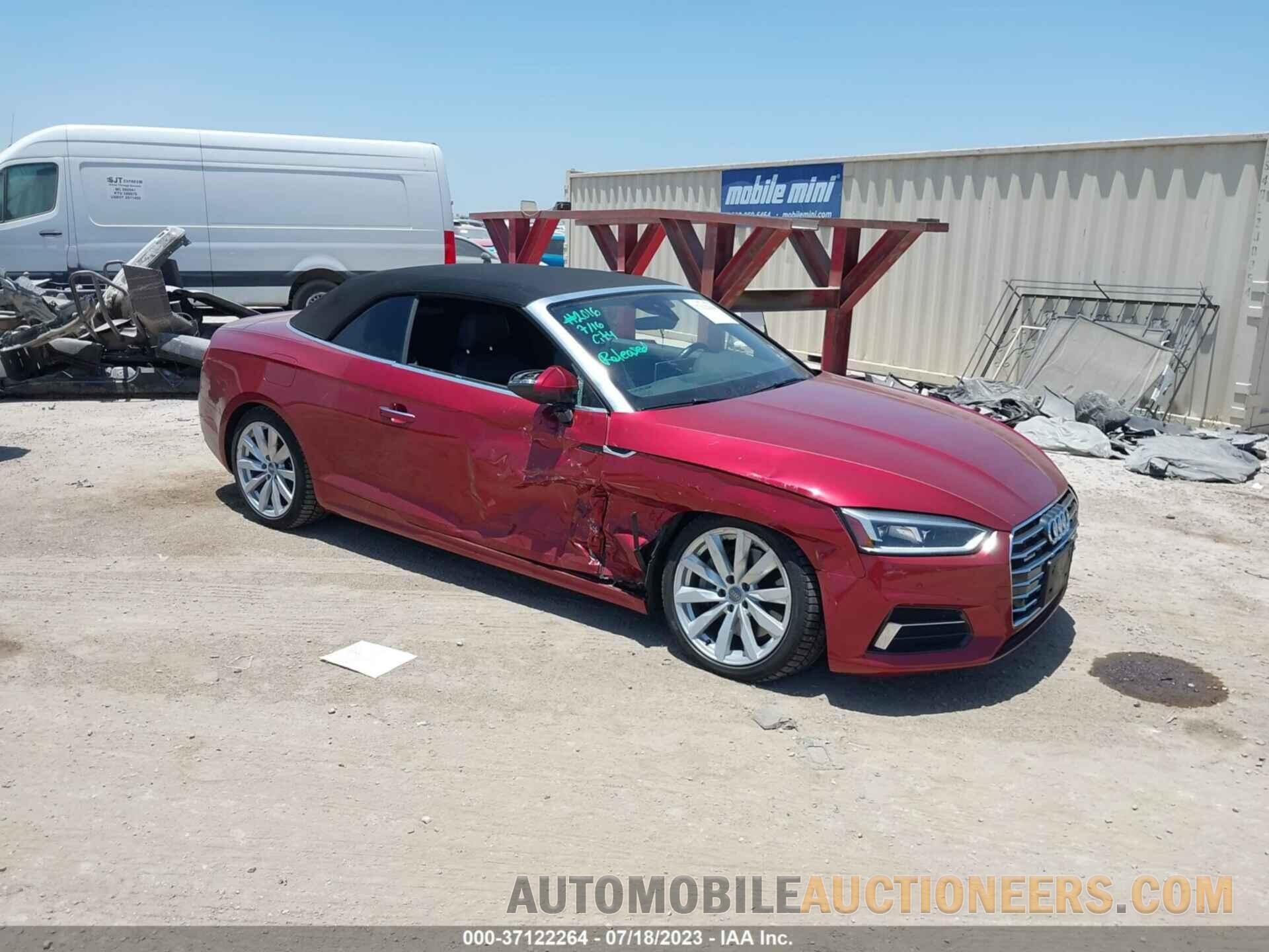 WAUYNGF50JN021285 AUDI A5 CABRIOLET 2018