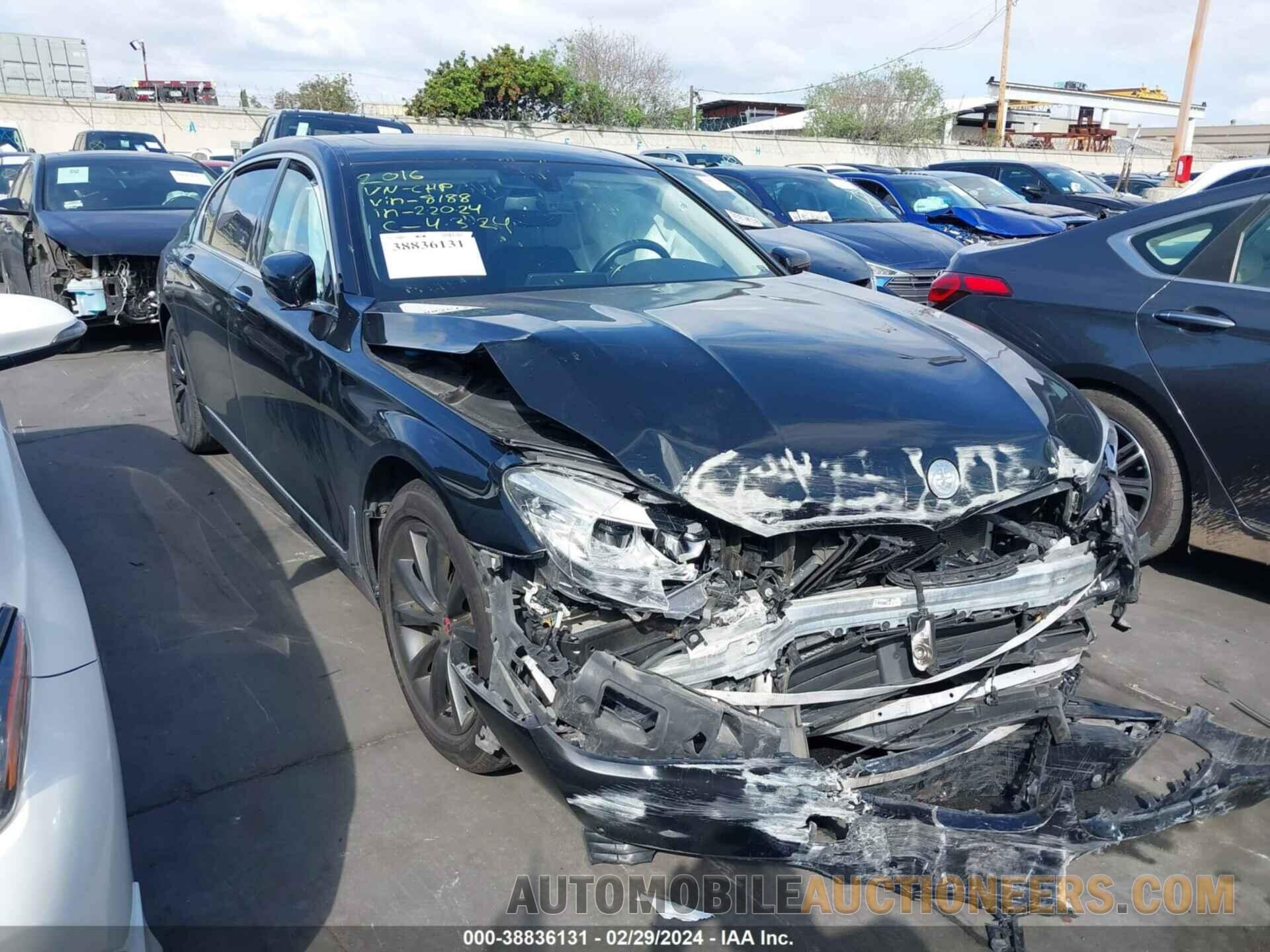 WBA7E2C57GG548188 BMW 740I 2016