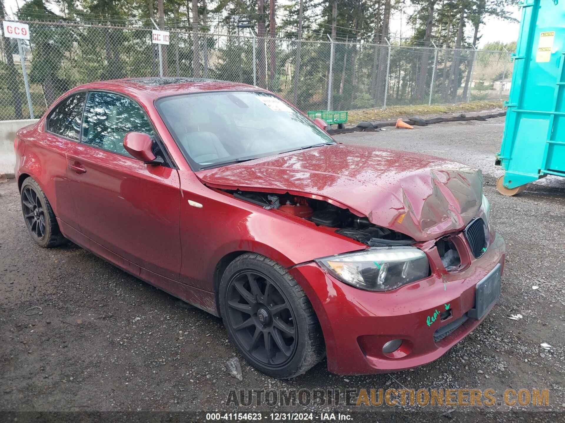 WBAUP9C59CVL91503 BMW 128I 2012