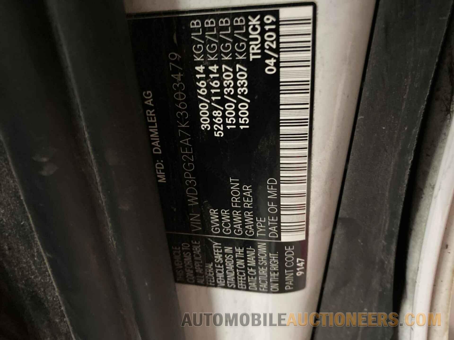 WD3PG2EA7K3603479 MERCEDES-BENZ METRIS 2019