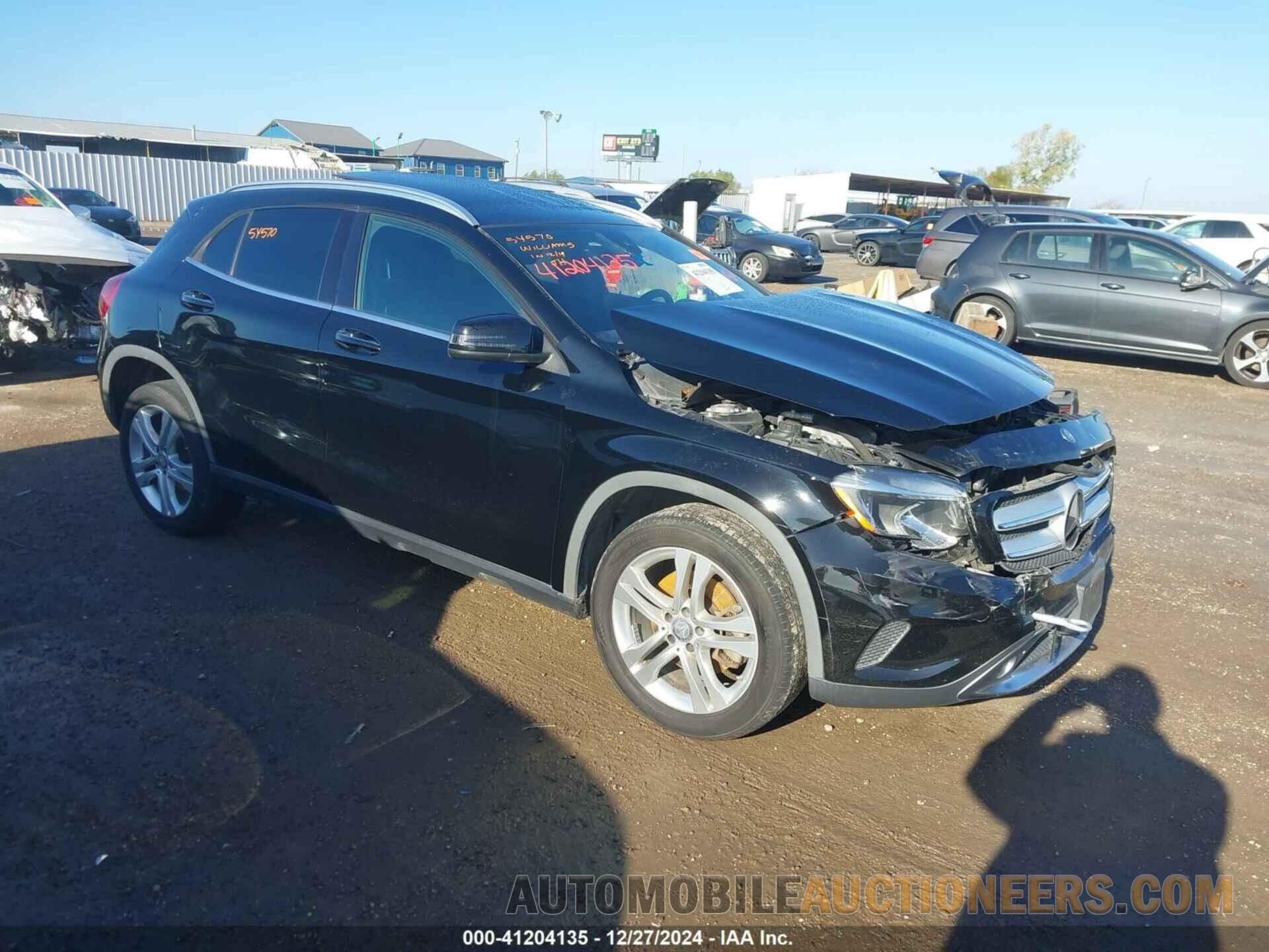 WDCTG4EB0GJ268295 MERCEDES-BENZ GLA 250 2016